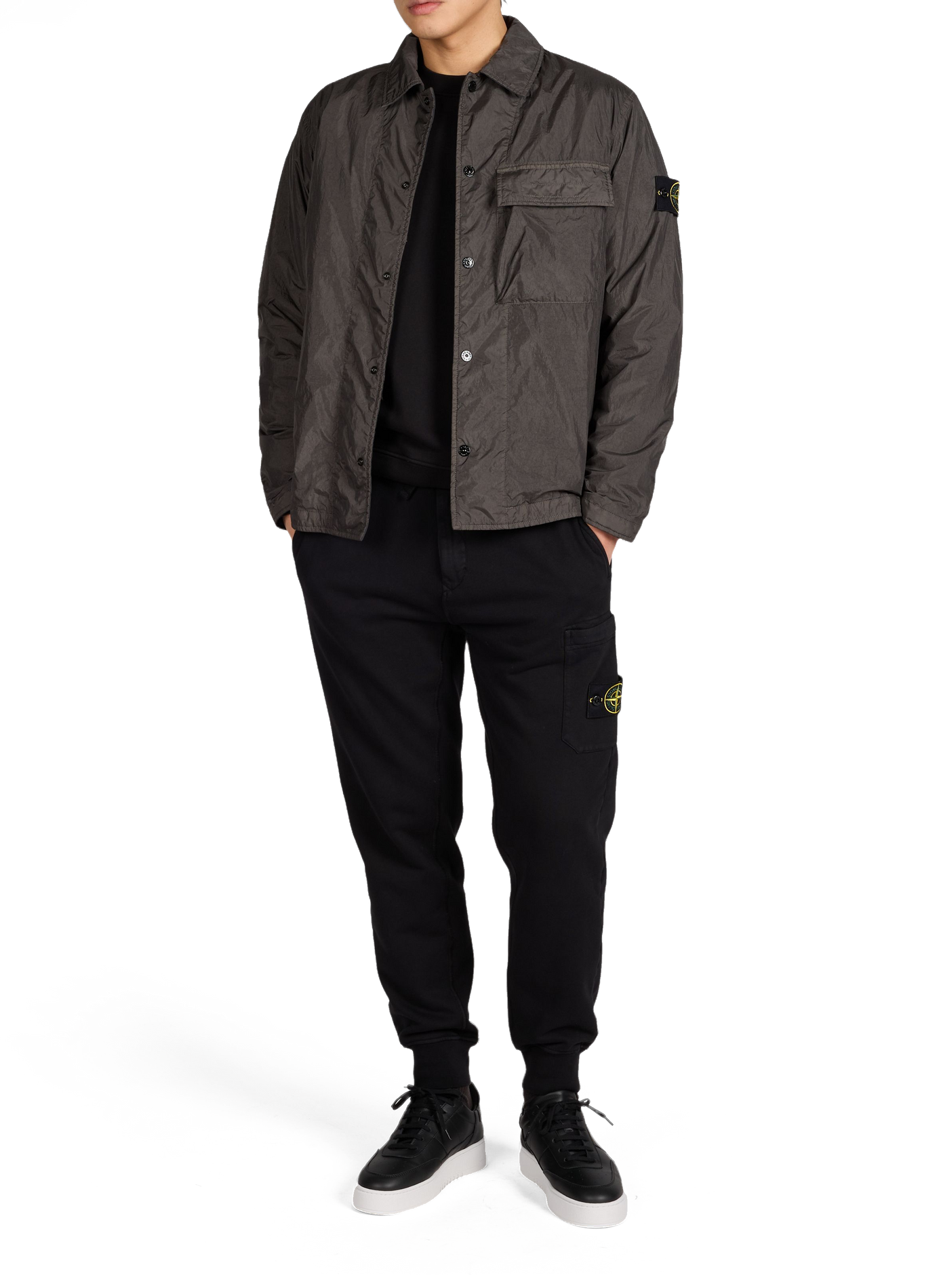 Cotton sweatshirt STONE ISLAND Black