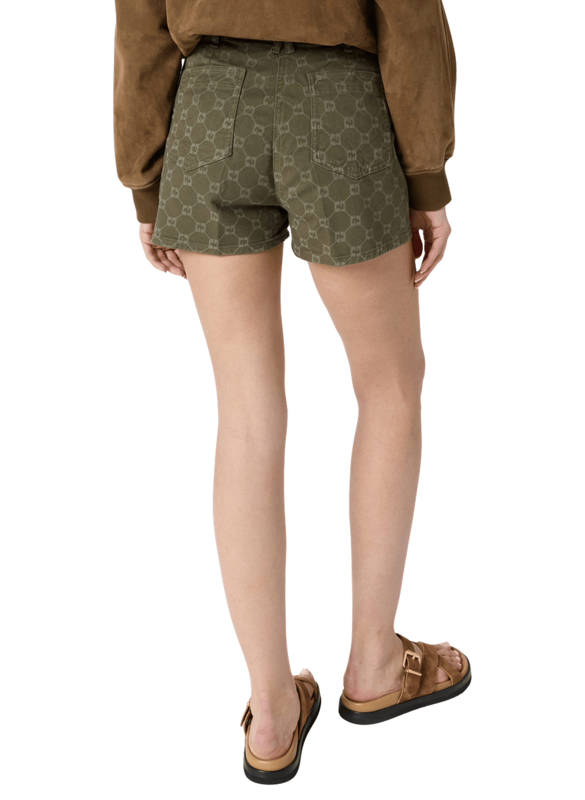 Short à monogramme - AUBRY GERARD DAREL Vert