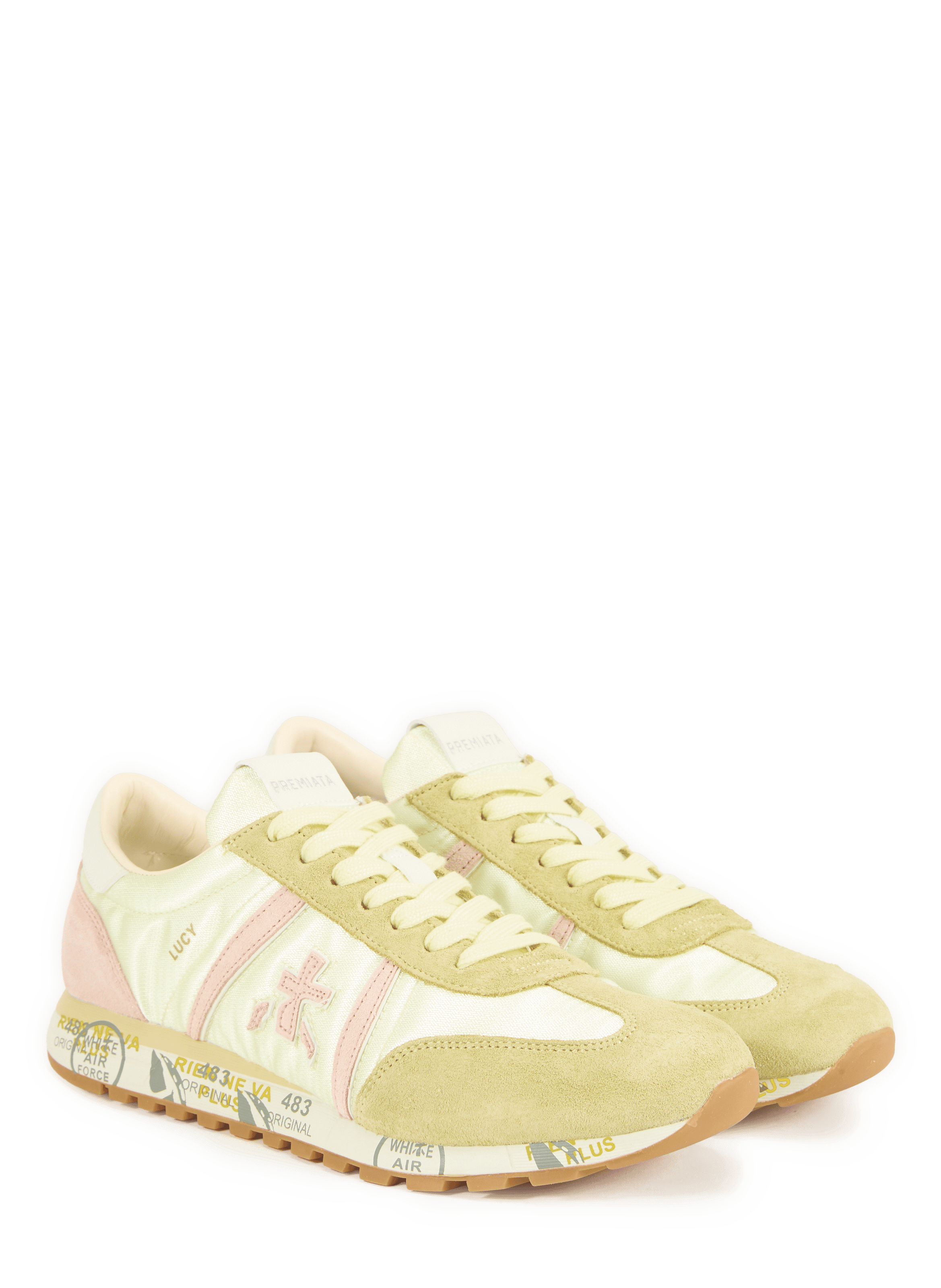 Baskets basses Lucyd à logo PREMIATA Jaune