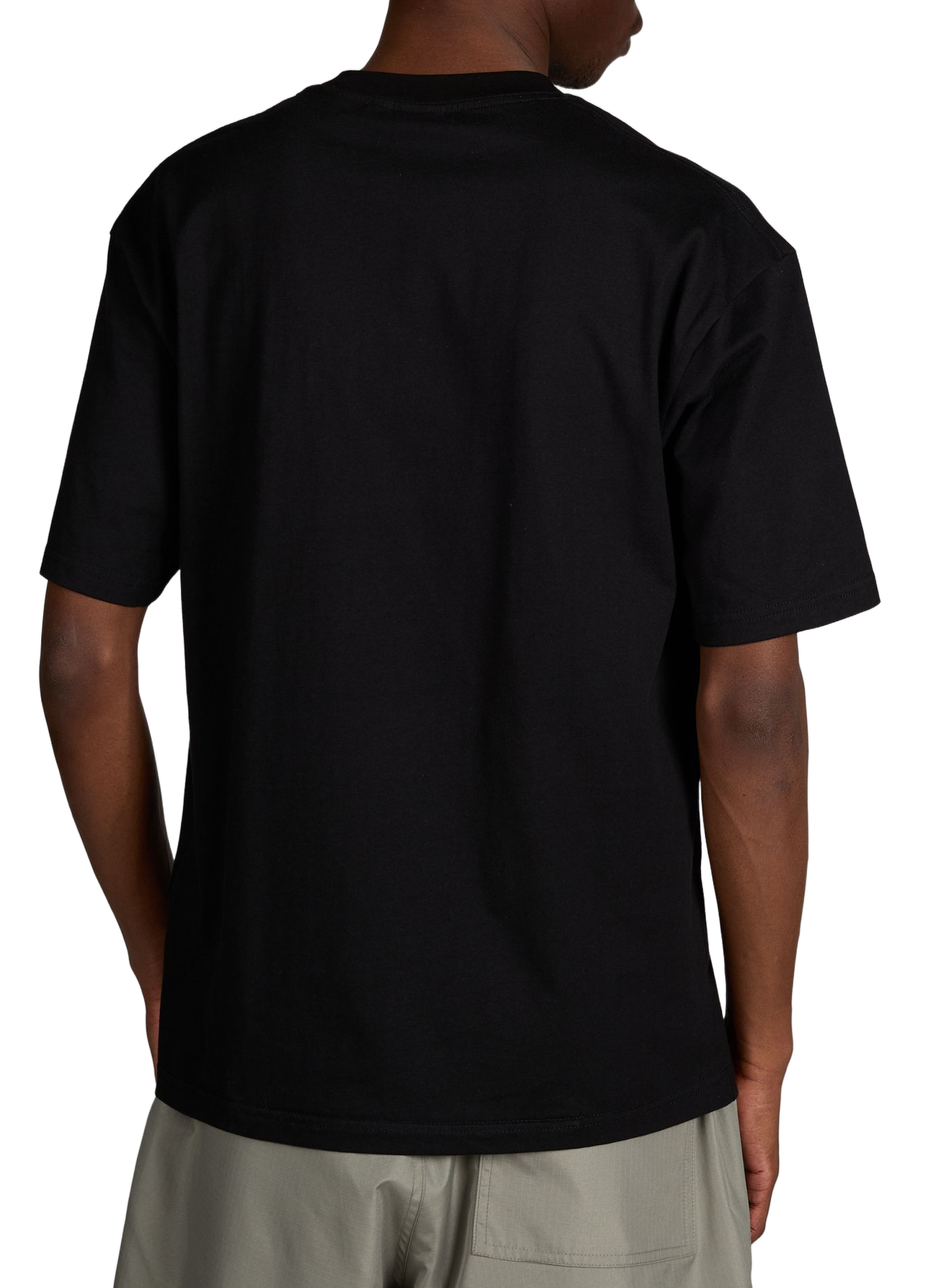 T-shirt poche poitrine zippée en coton TAION Noir