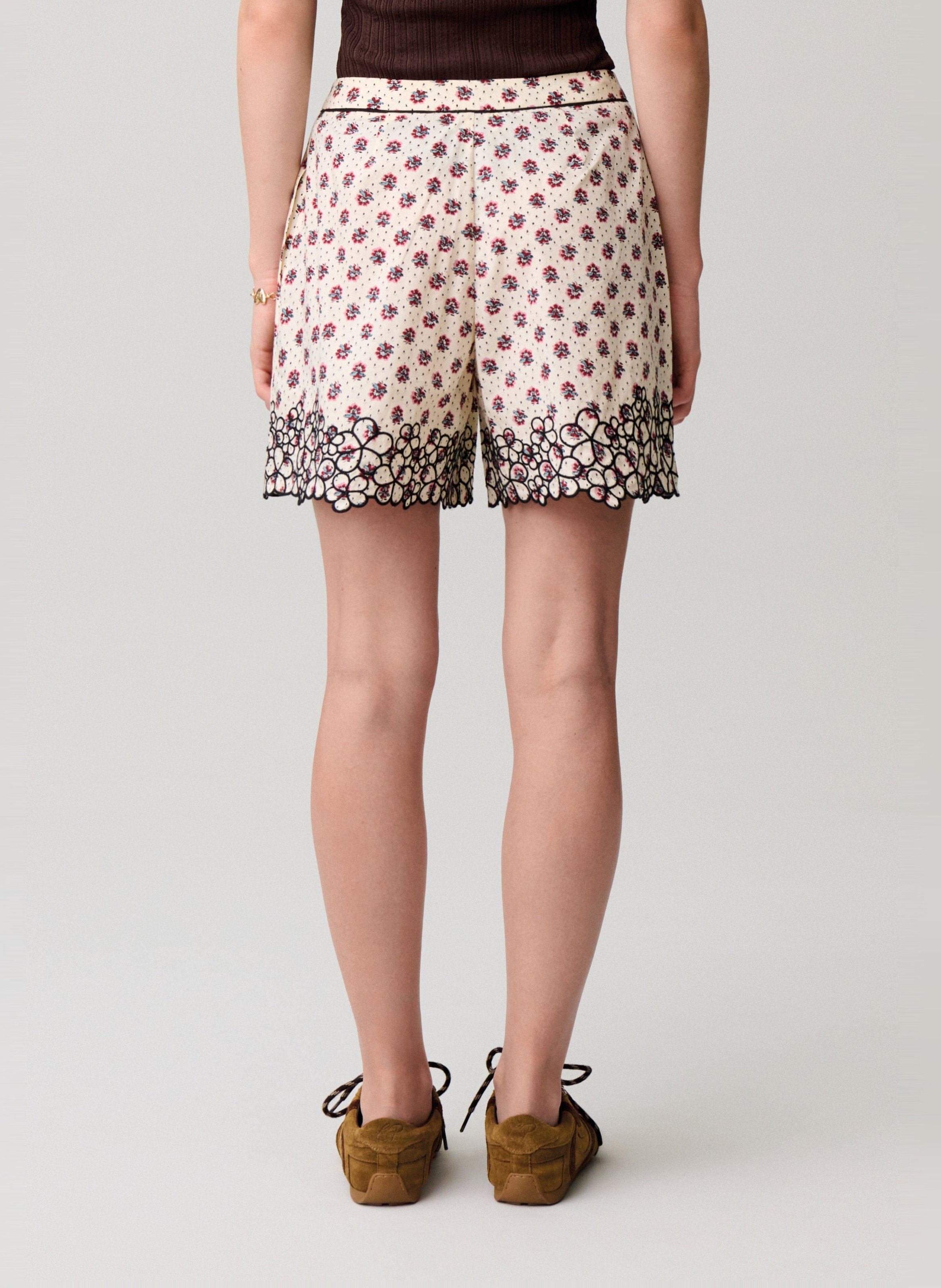 Short fluide taille haute imprimé CLAUDIE PIERLOT Multicolore