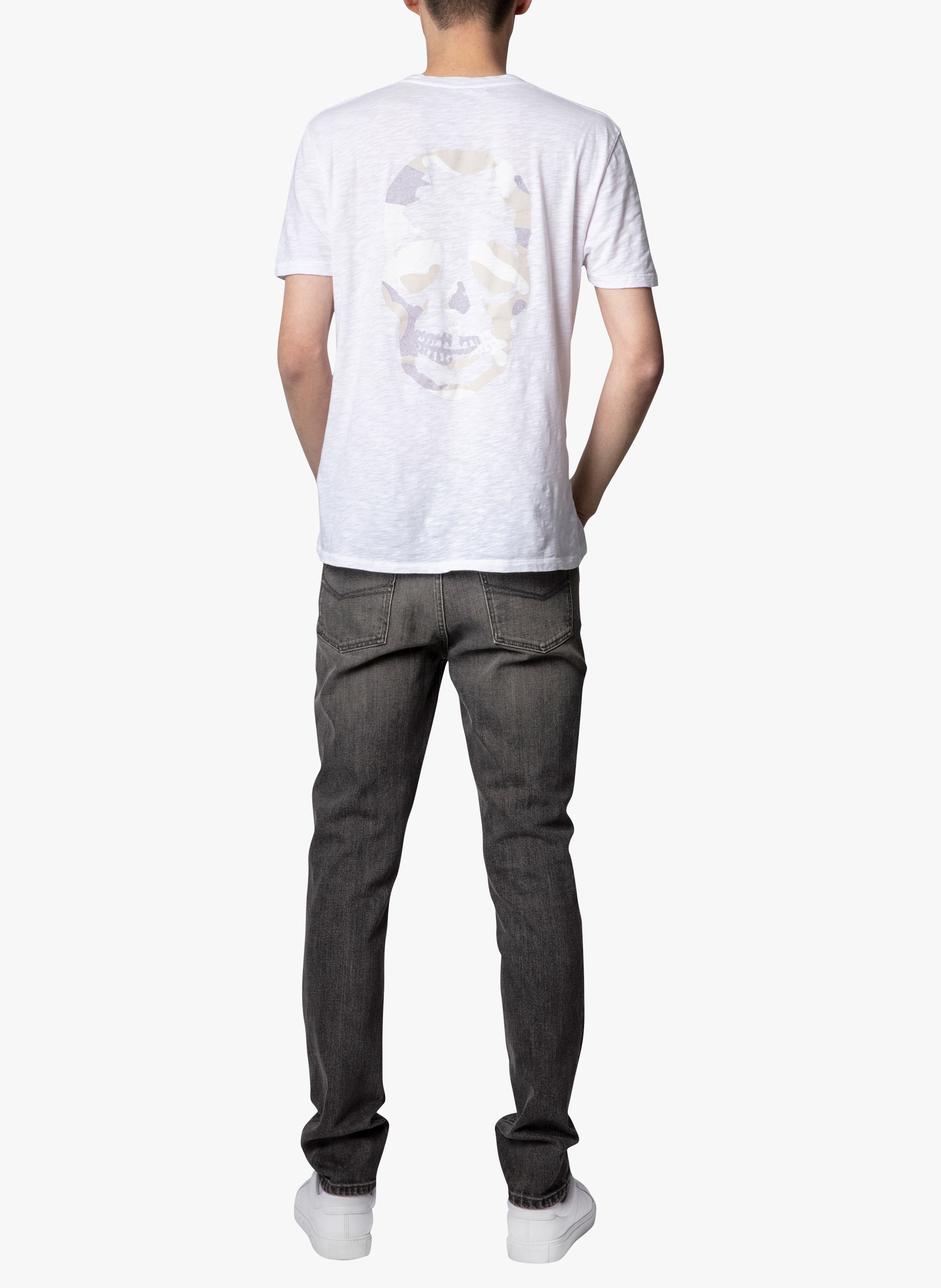 Tee-shirt droit en coton stockholm ZADIG&VOLTAIRE Blanc