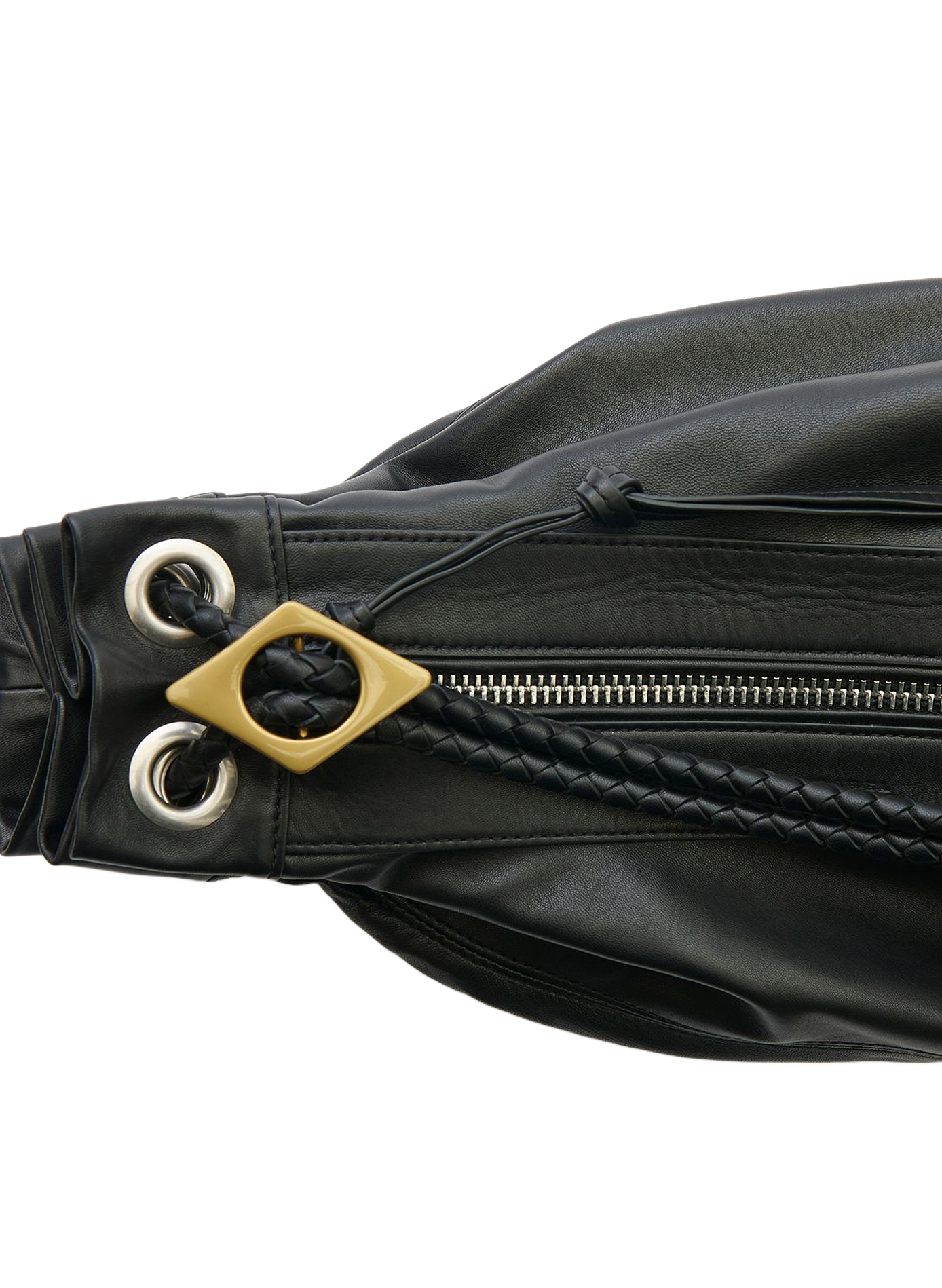 Maia Medium lamb leather shoulder bag ISABEL MARANT Black