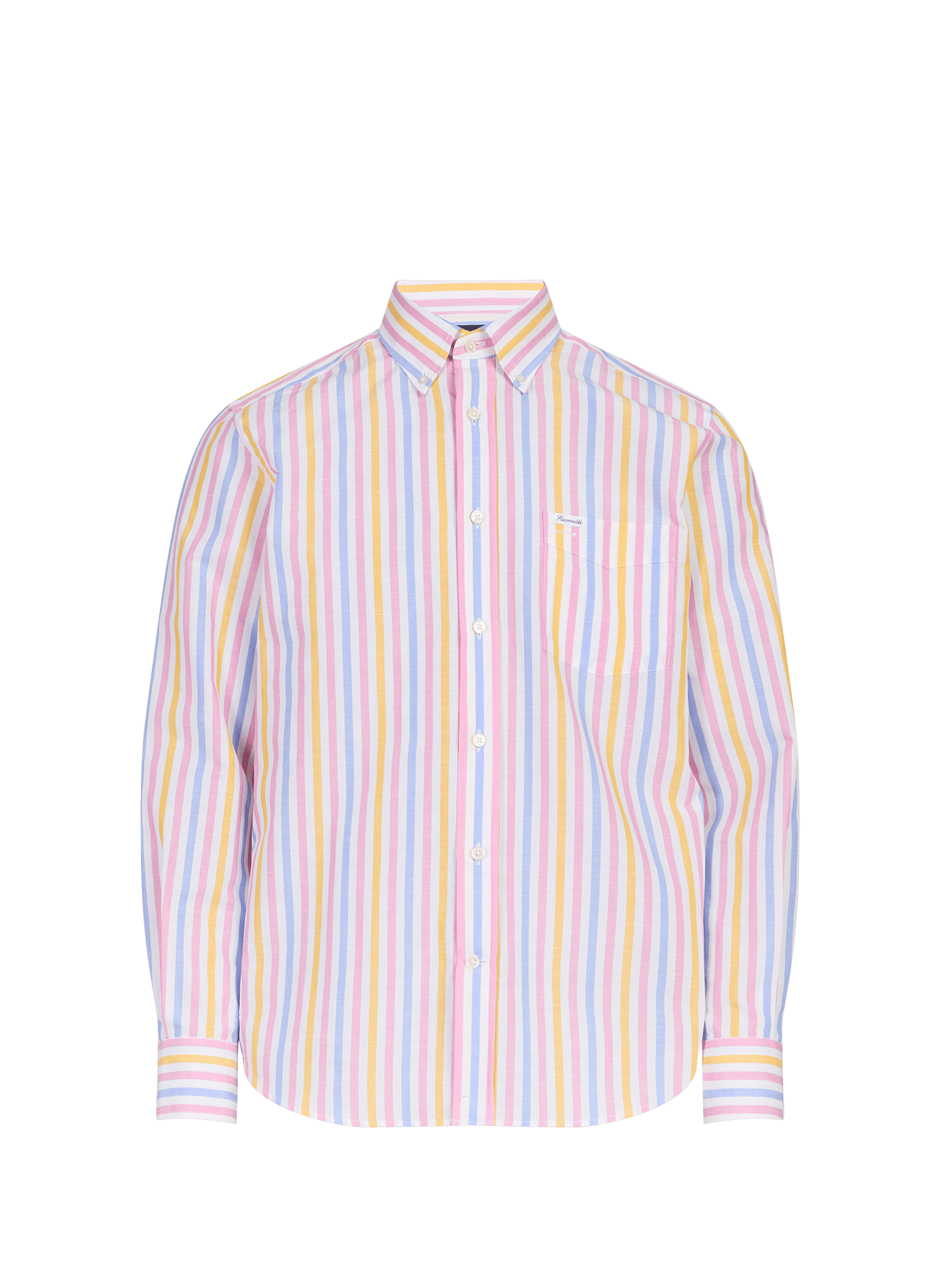 Linen shirt FACONNABLE Pink