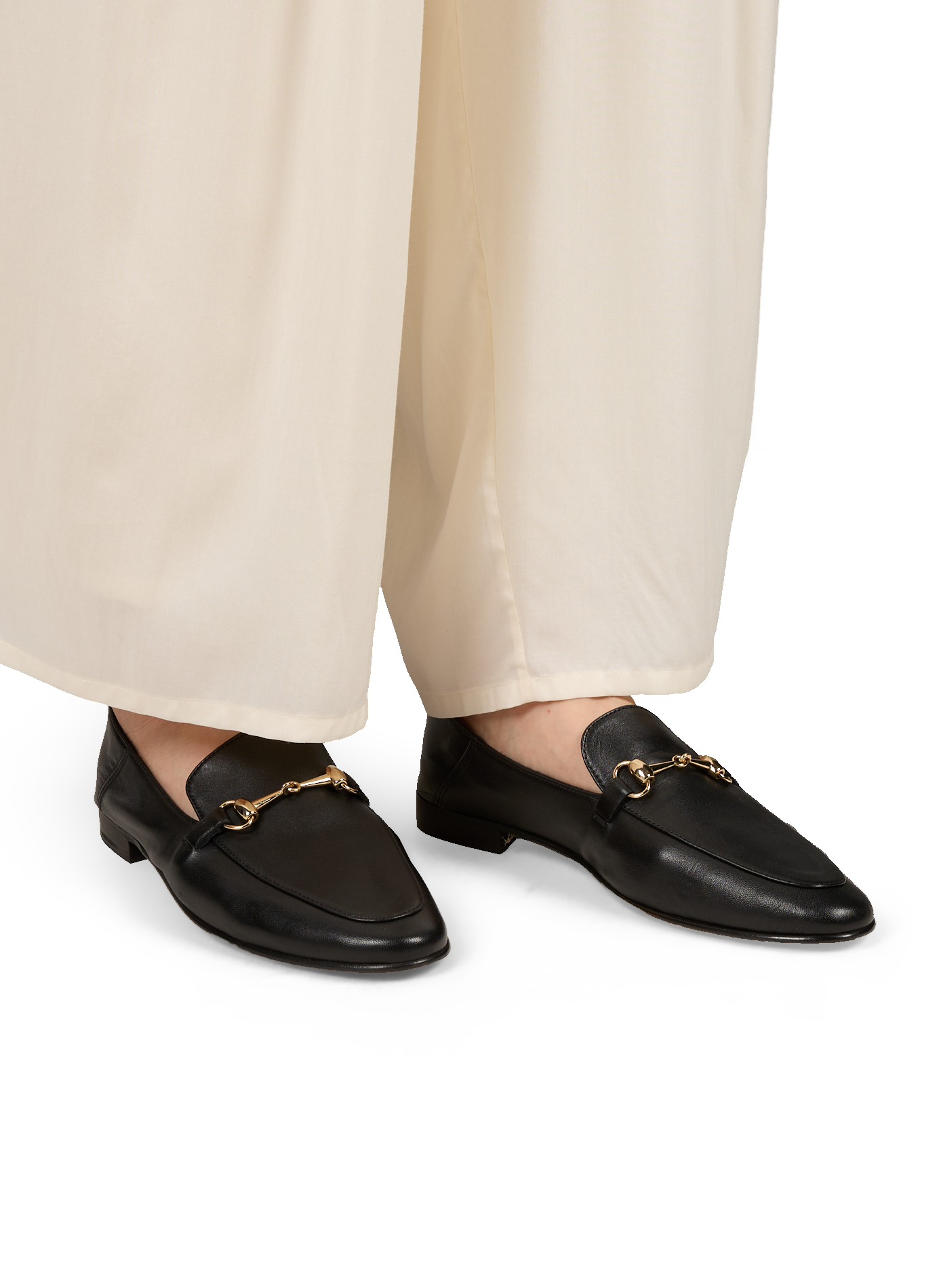 JILL leather moccasins BOBBIES Black