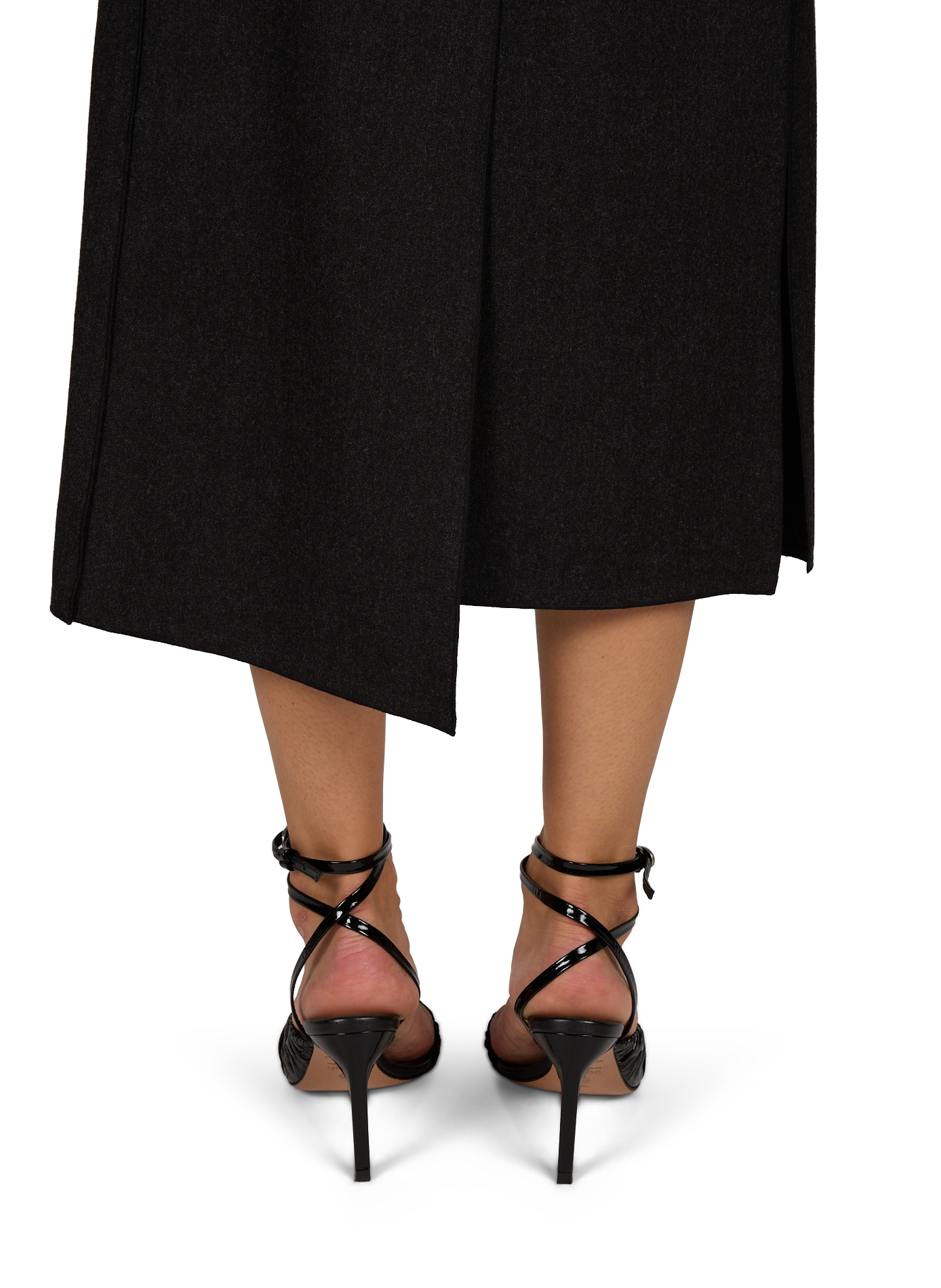 Wool midi skirt VICTORIA BECKHAM Grey