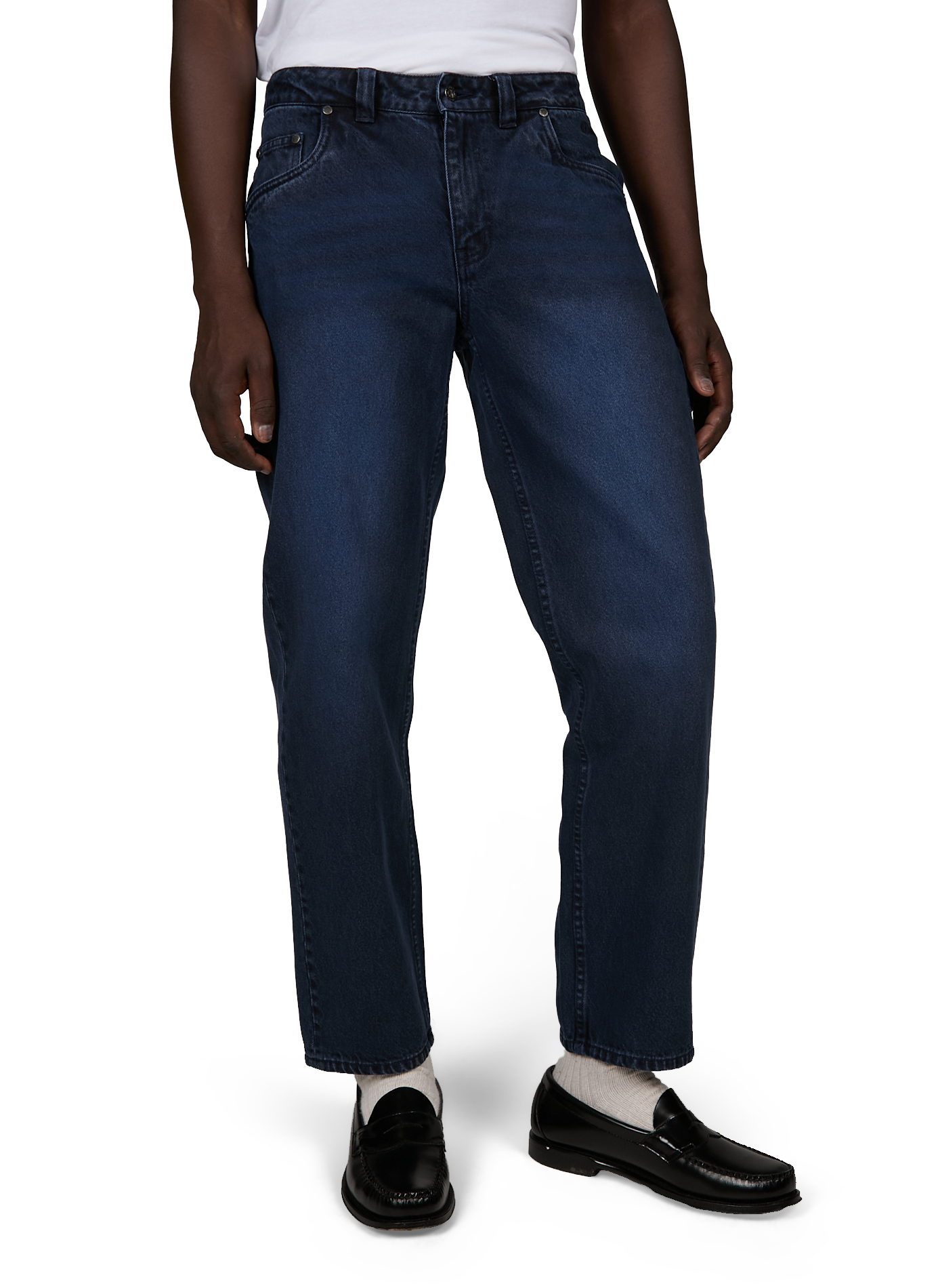 Straight-cut cotton jeans DIME Blue
