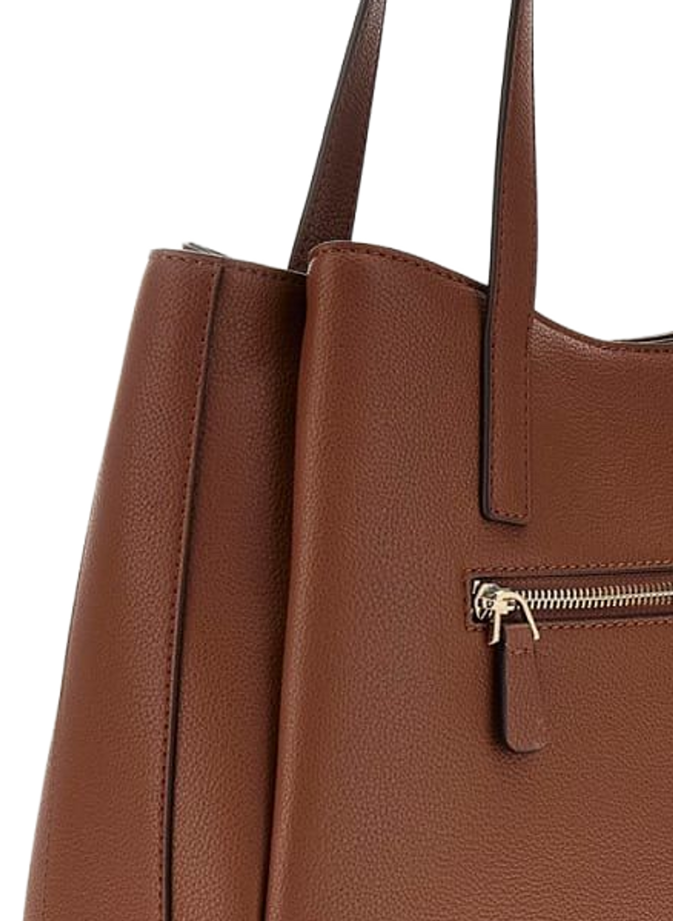 Sac grainé Cameli GUESS Marron