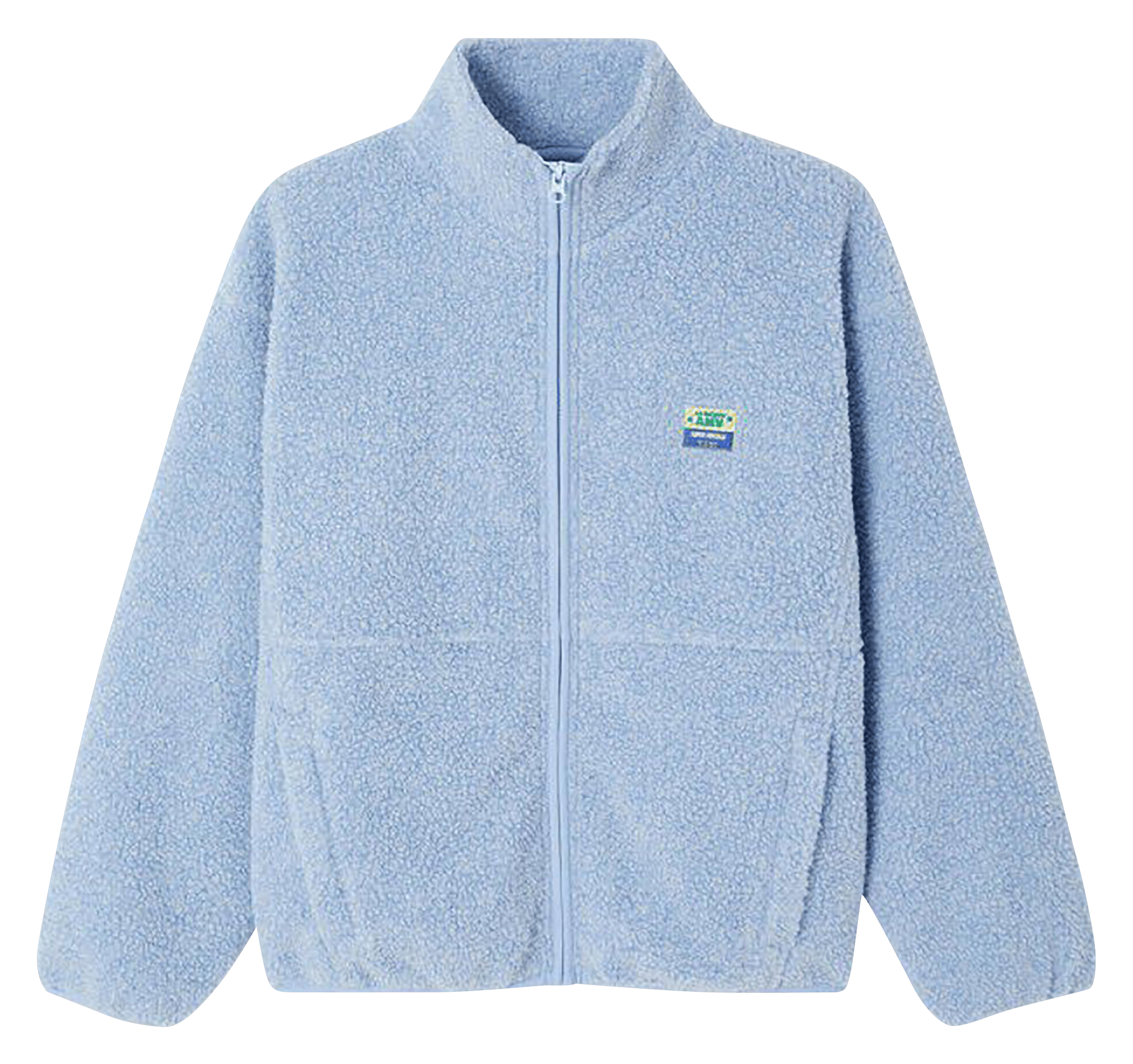 Veste ample zippée à col montant polaire hoktown AMERICAN VINTAGE Bleu