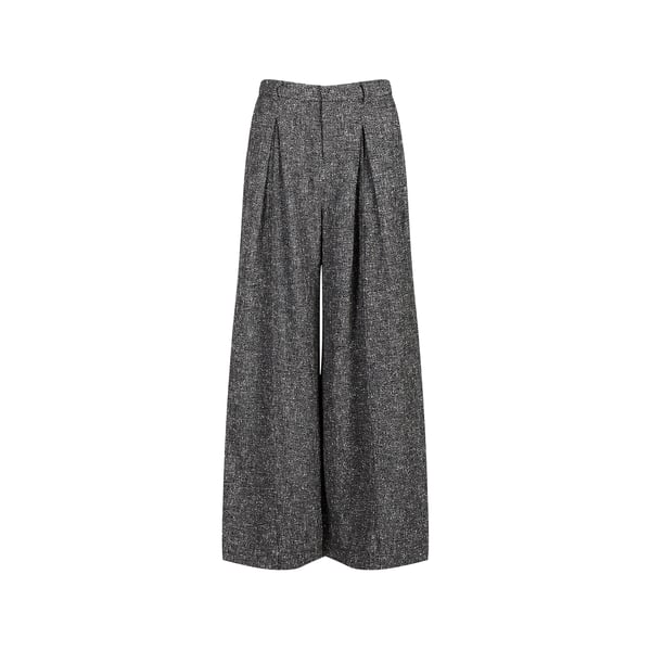 Pantalon tailleur ample en tweed Pantalon tailleur ample en tweed