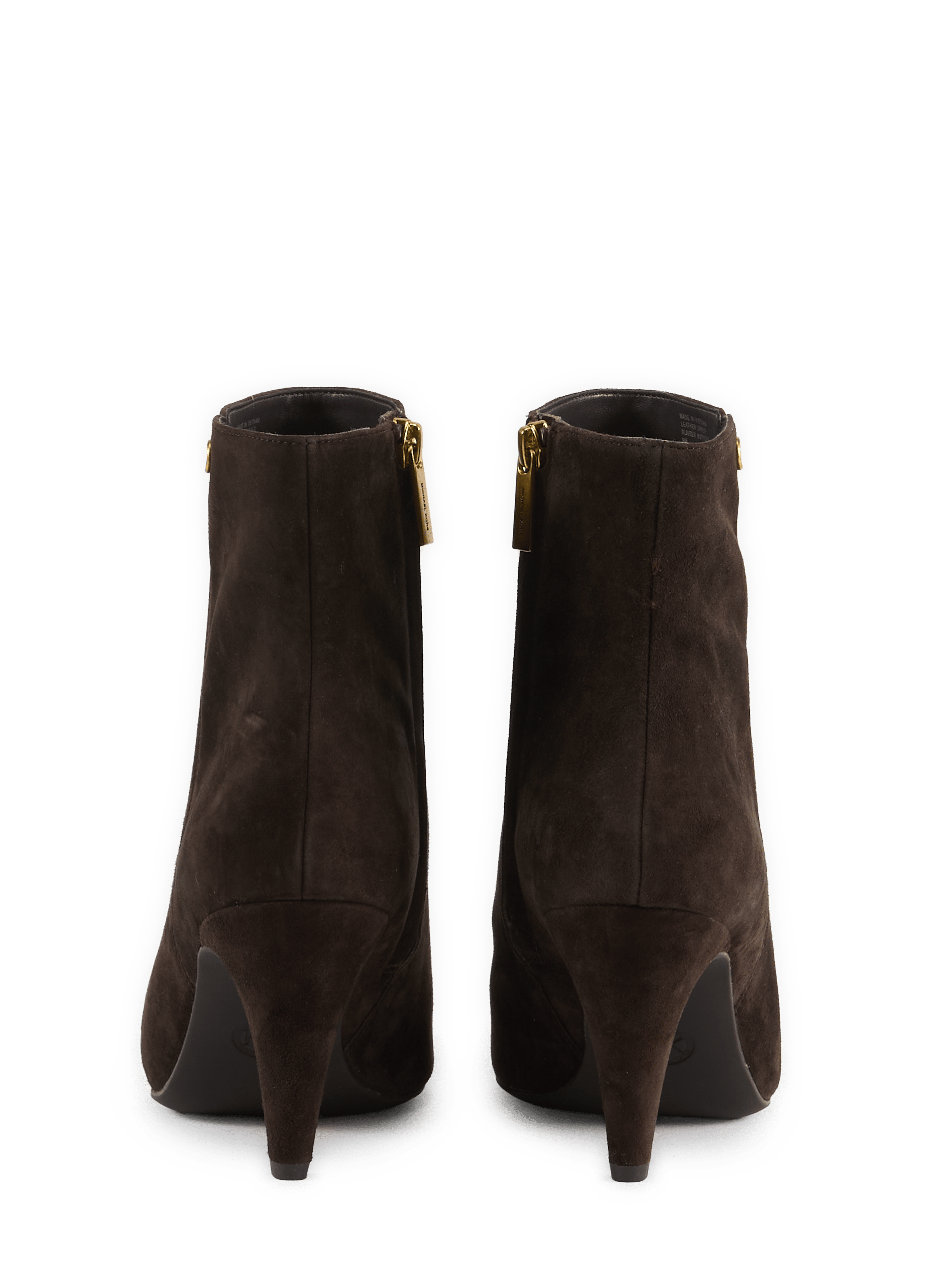 Daniela zip-up suede leather ankle boots MICHAEL KORS Brown