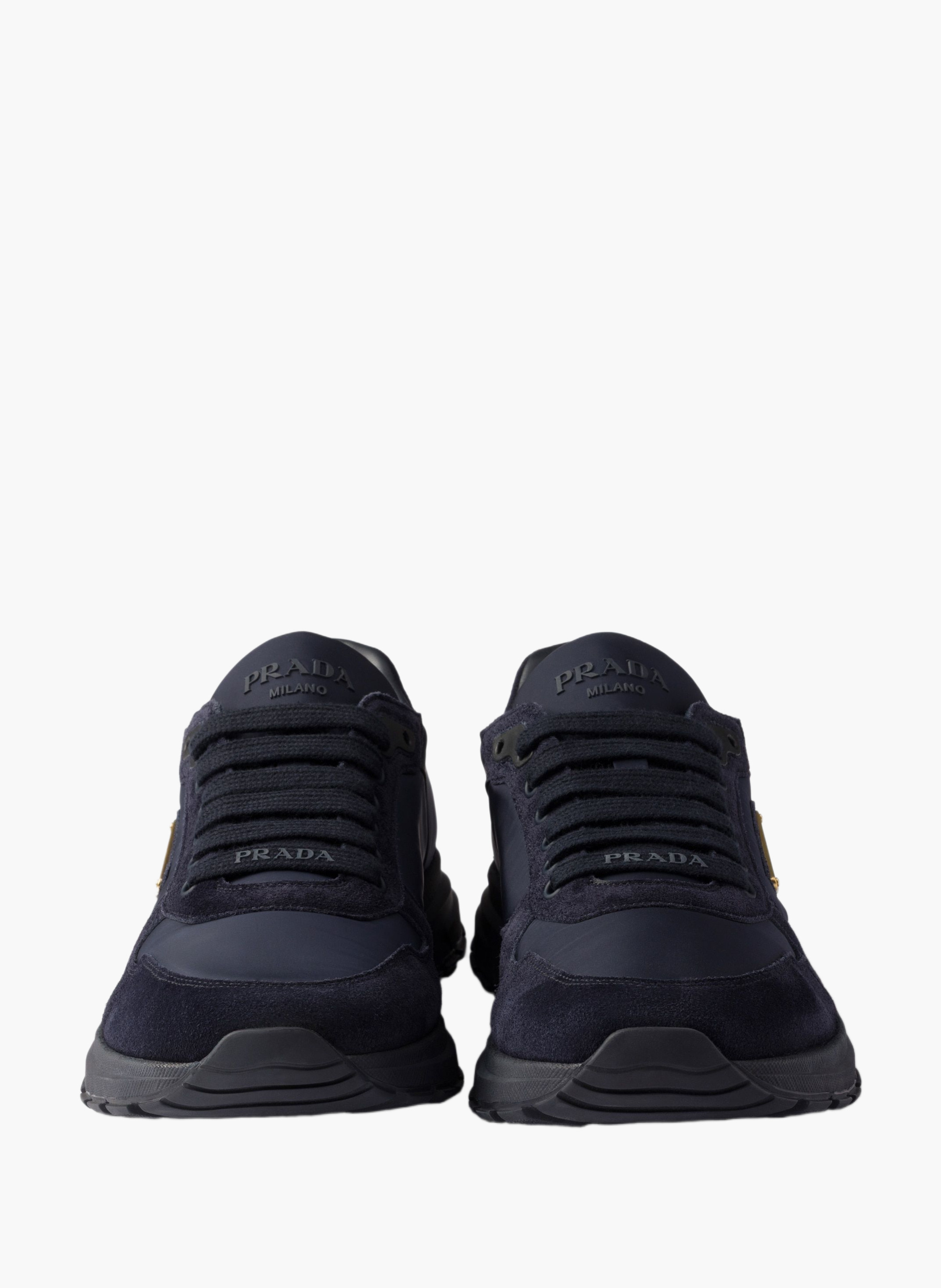 Sneakers prax 2.0 en re-nylon et veau velours PRADA Bleu