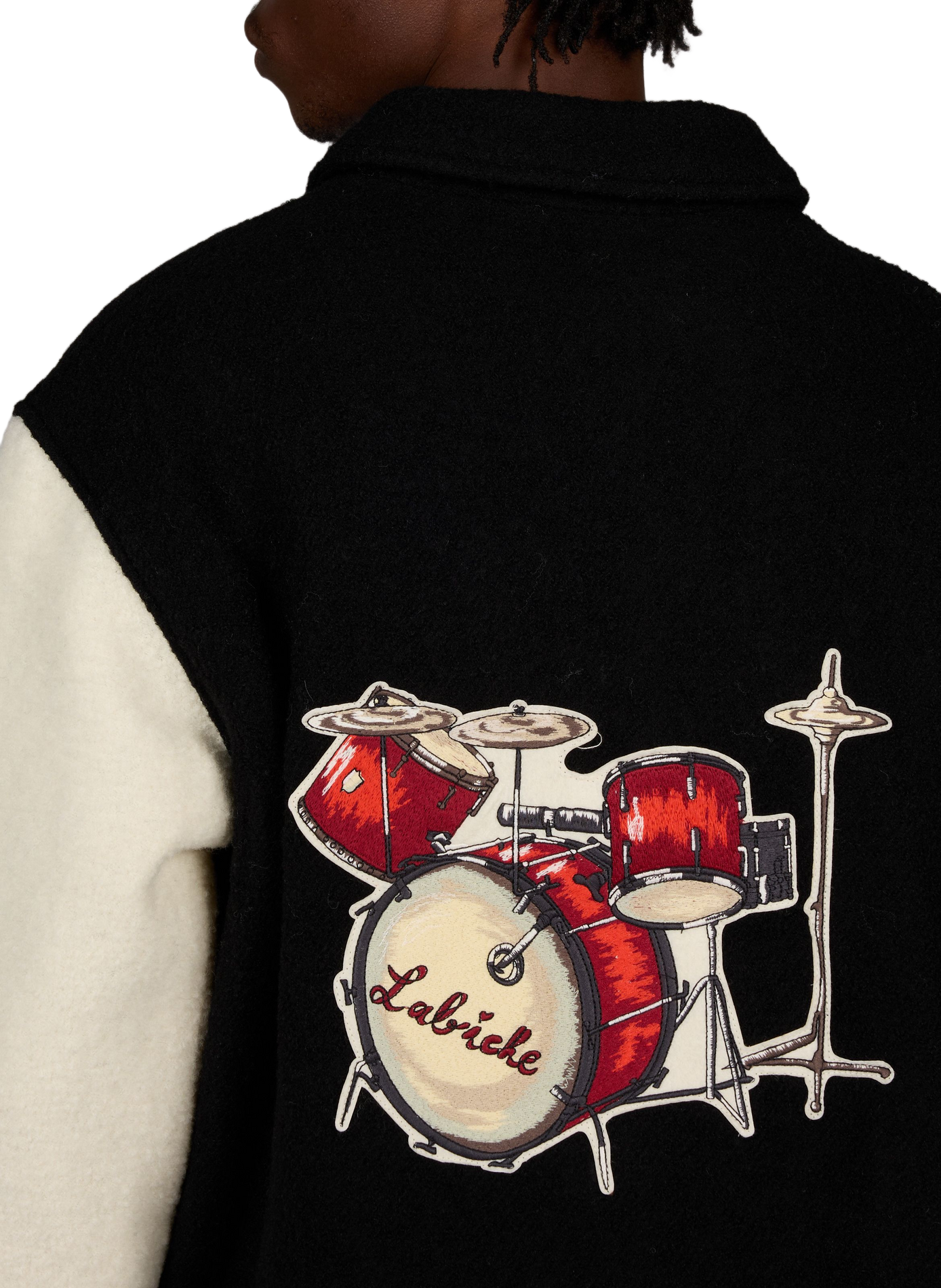 Bestickte Nicot Drums Jacke aus Wolle MAISON LABICHE Schwarz