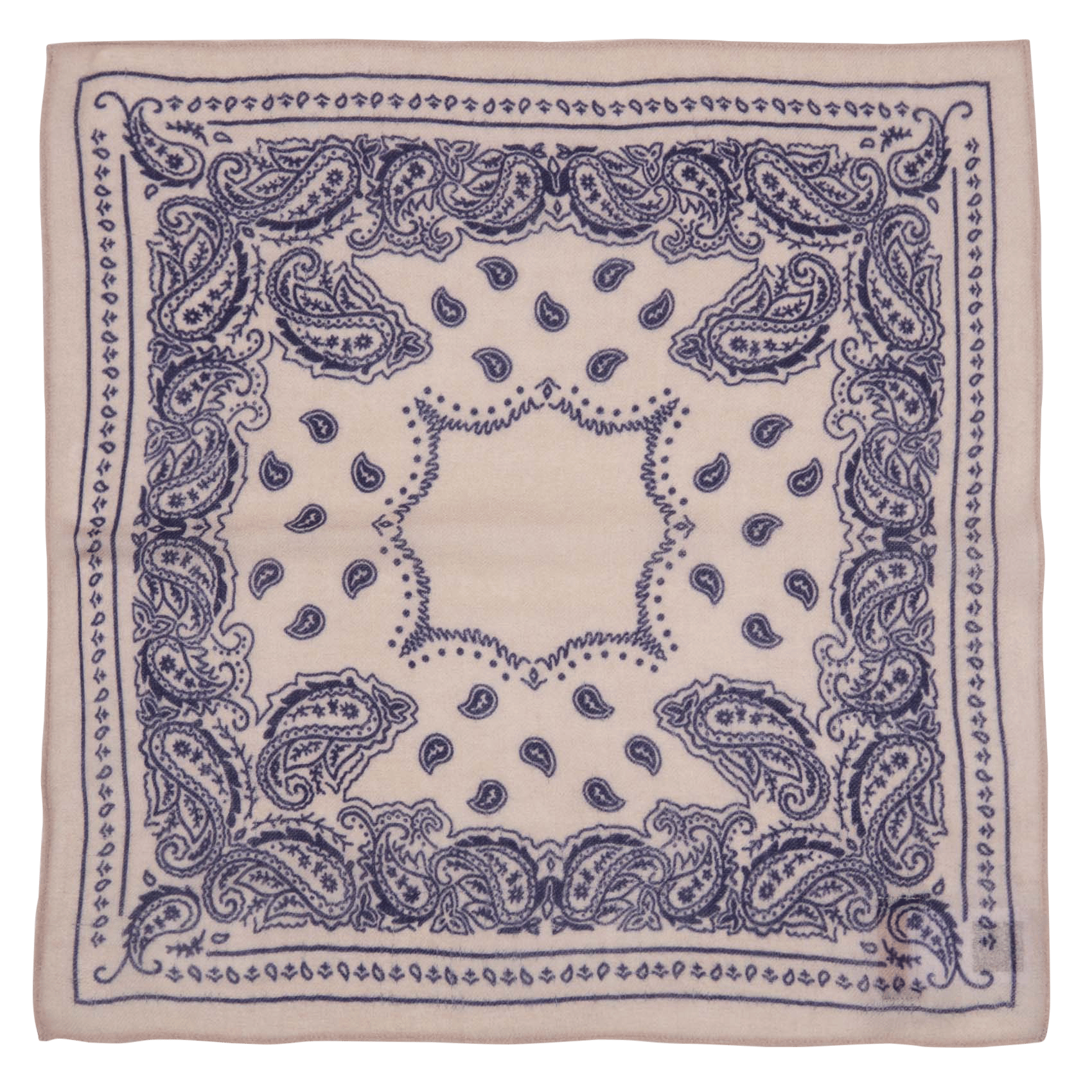 Foulard carré imprimé en laine ARMOR-LUX Beige