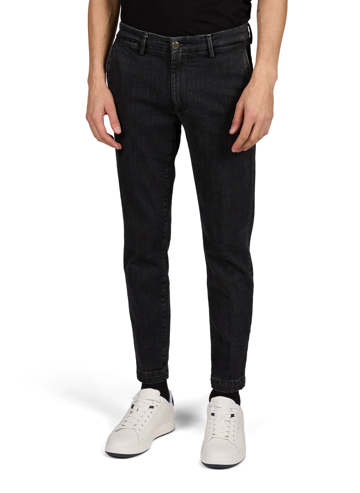 Gerader Jeans aus Baumwollmischung RE HASH Blau