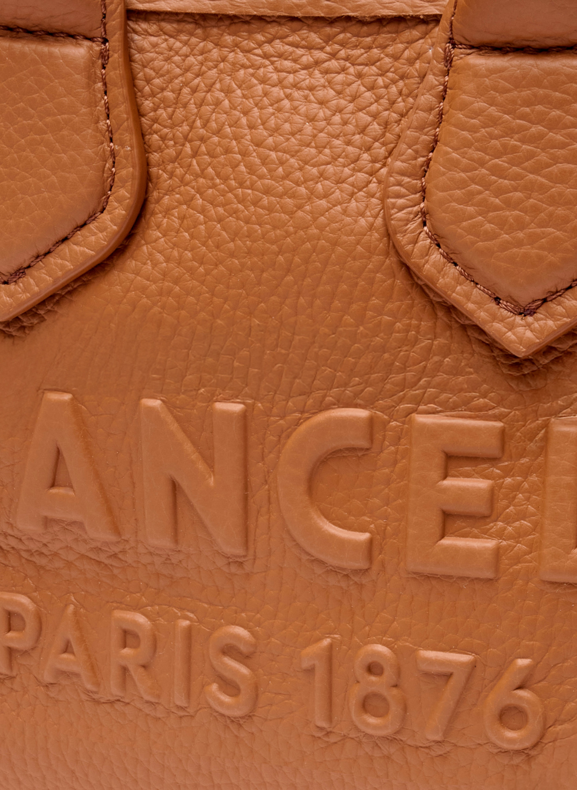 Mini sac cabas zippé double porté jour de lancel en cuir LANCEL Marron