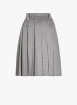 Jupe plissée en laine vierge et cachemire | MIU MIU