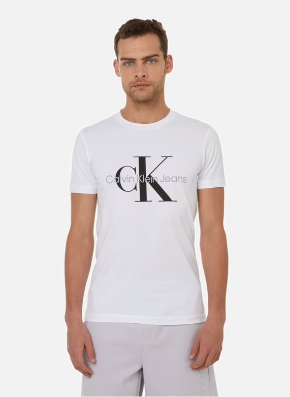 Cotton Logo T shirt Calvin Klein Men Printemps