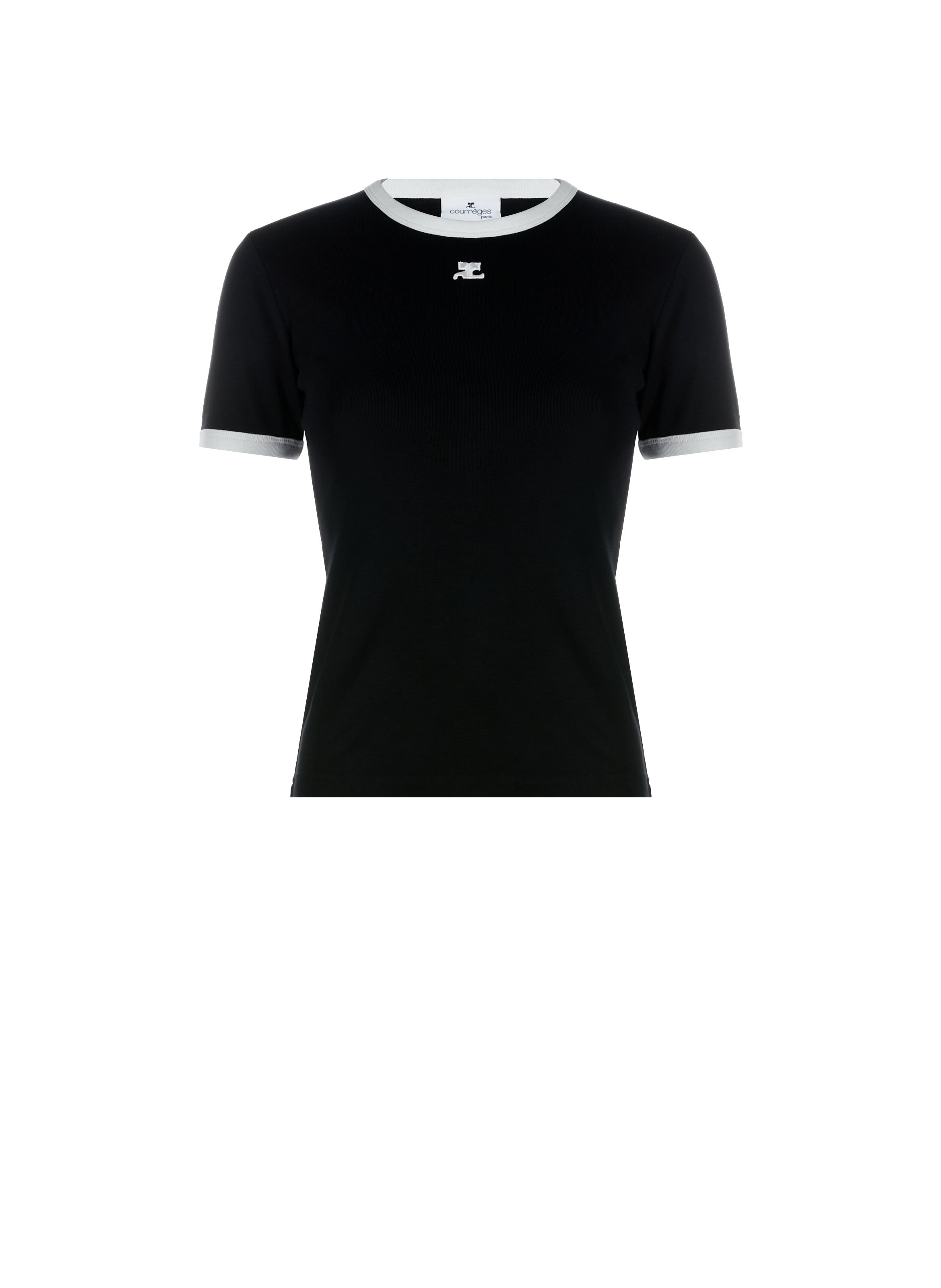 COURRÈGES Cotton T-shirt Black