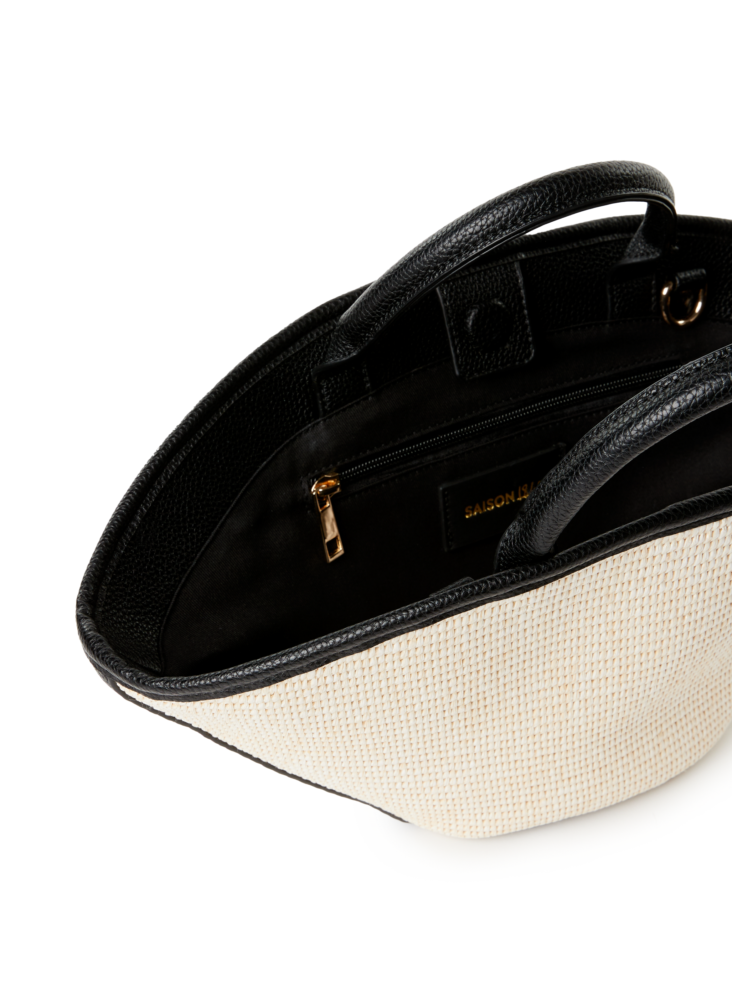 Fay S Straw Basket Bag SAISON 1865 Beige