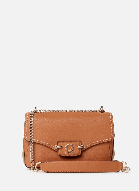 Nastra shoulder bag Brown by GUESS GUESS Nastra shoulder bag Brown