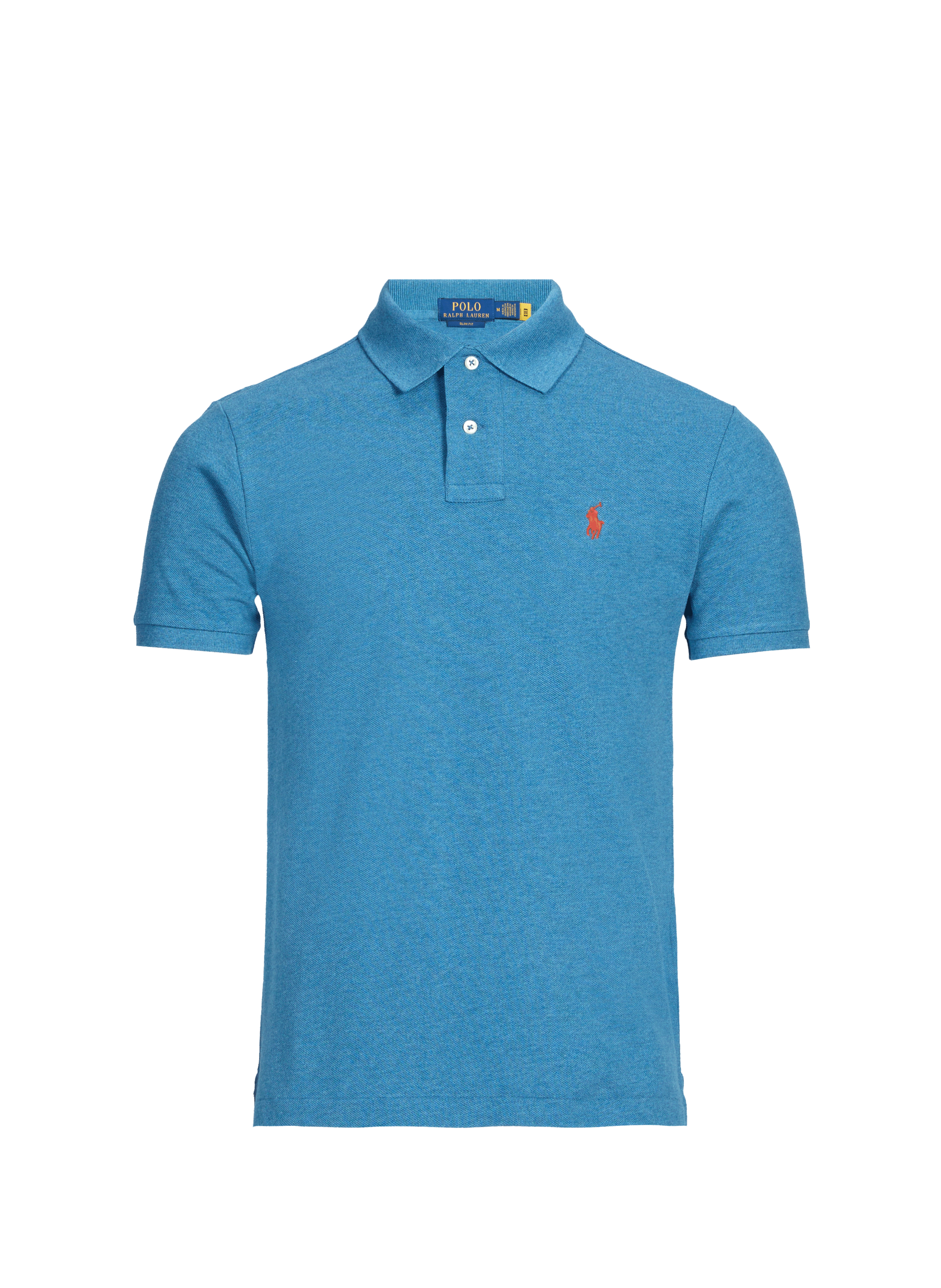 Polo à manches courtes en coton  Marine heather/c4817