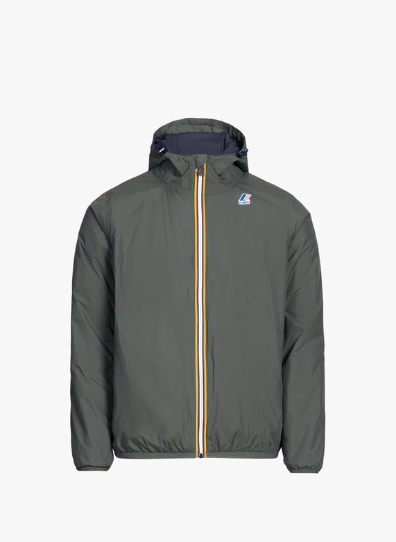 Blouson droit à capuche | Kaki by K-WAY Blouson droit à capuche Kaki