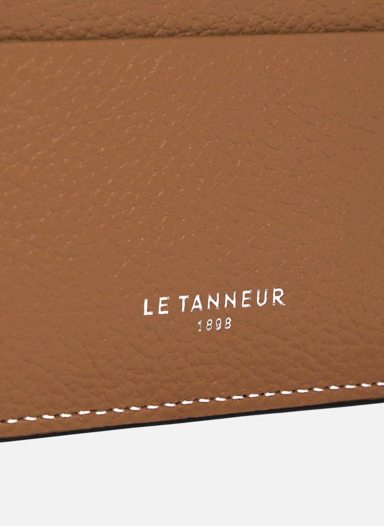 Porte cartes emile en cuir grainé LE TANNEUR Marron