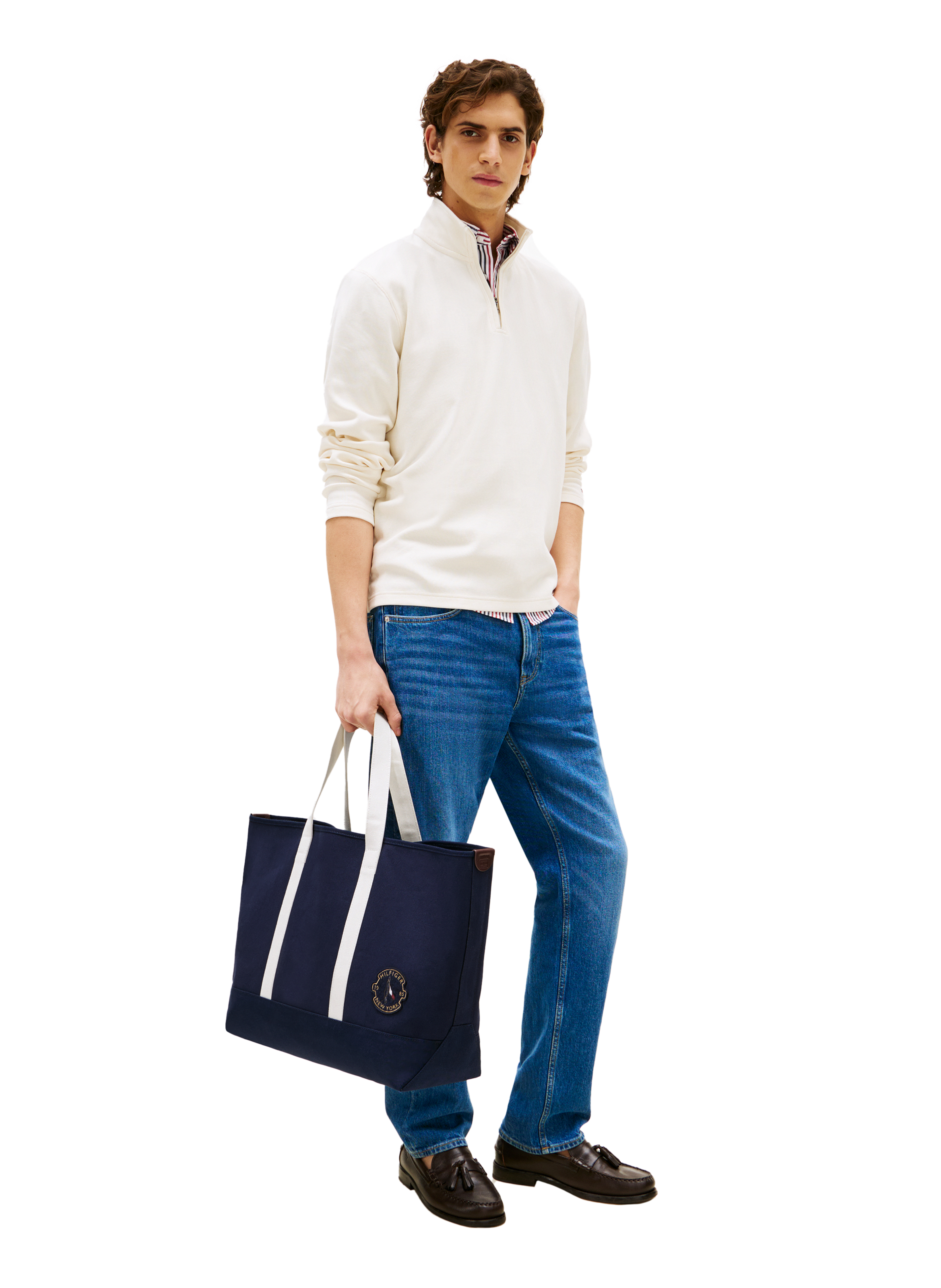 Beach tote bag TOMMY HILFIGER Blue