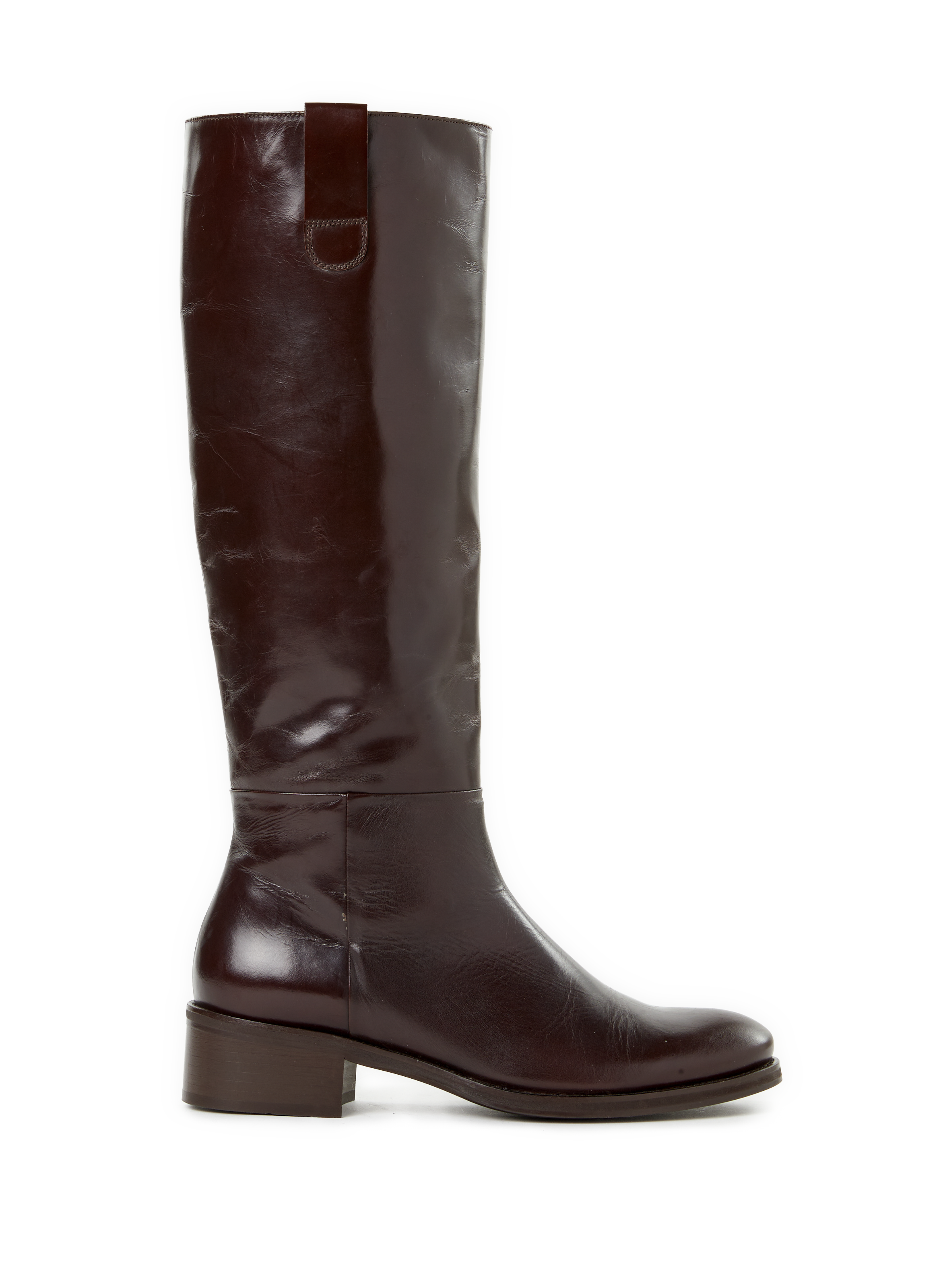 SAISON 1865 Barbara leather riding boots Brown