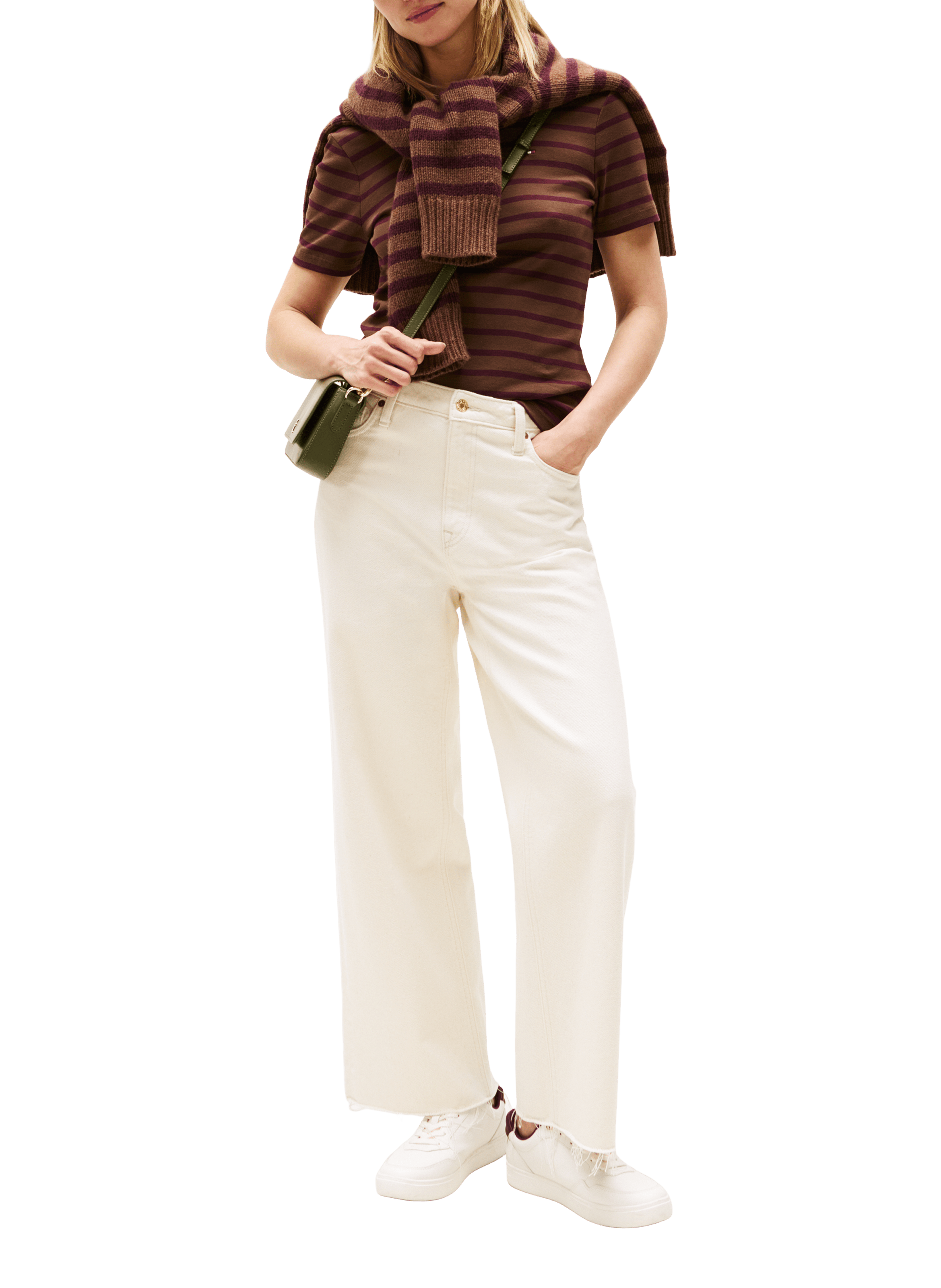 Baskets en cuir TOMMY HILFIGER Beige