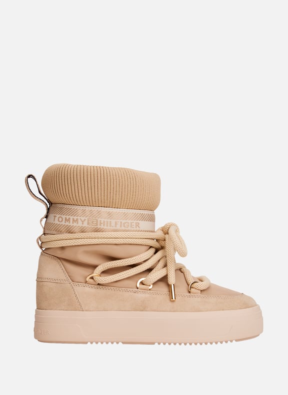 Bottines à bout rond Beige by TOMMY HILFIGER TOMMY HILFIGER Bottines à bout rond Beige