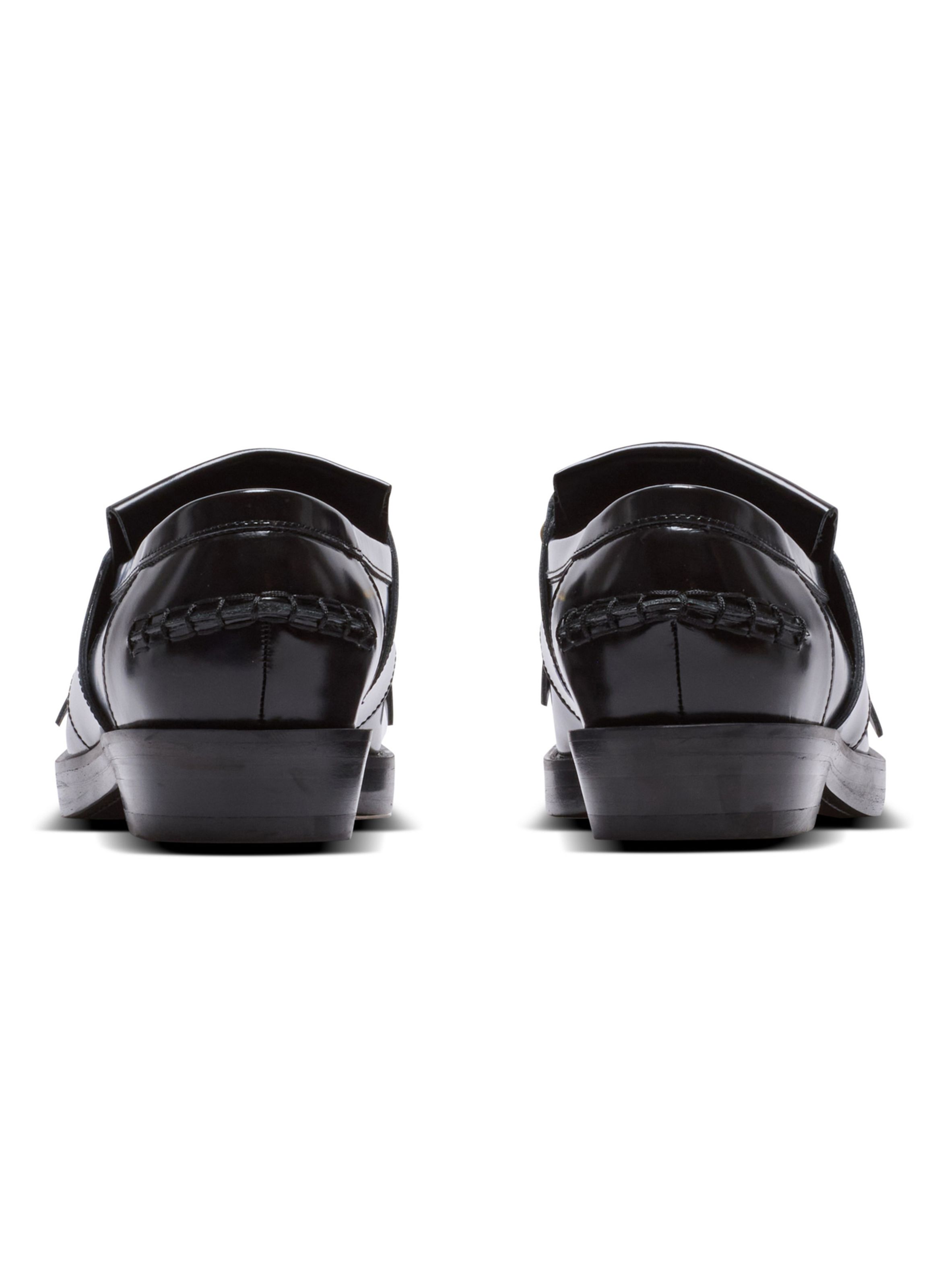 Mocassins sync en cuir glacé BALMAIN Noir
