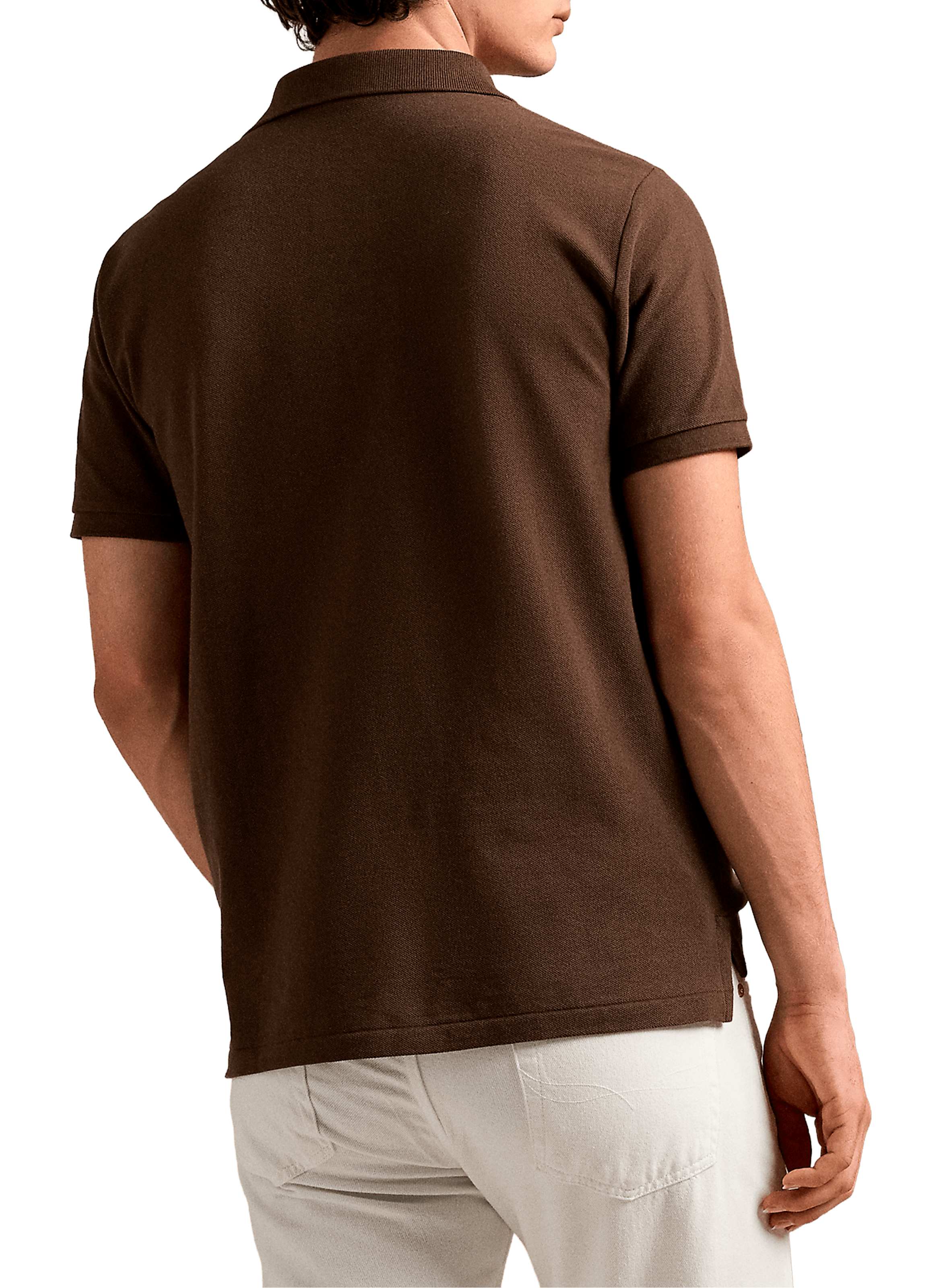 Organic cotton piqué polo shirt POLO RALPH LAUREN Beige