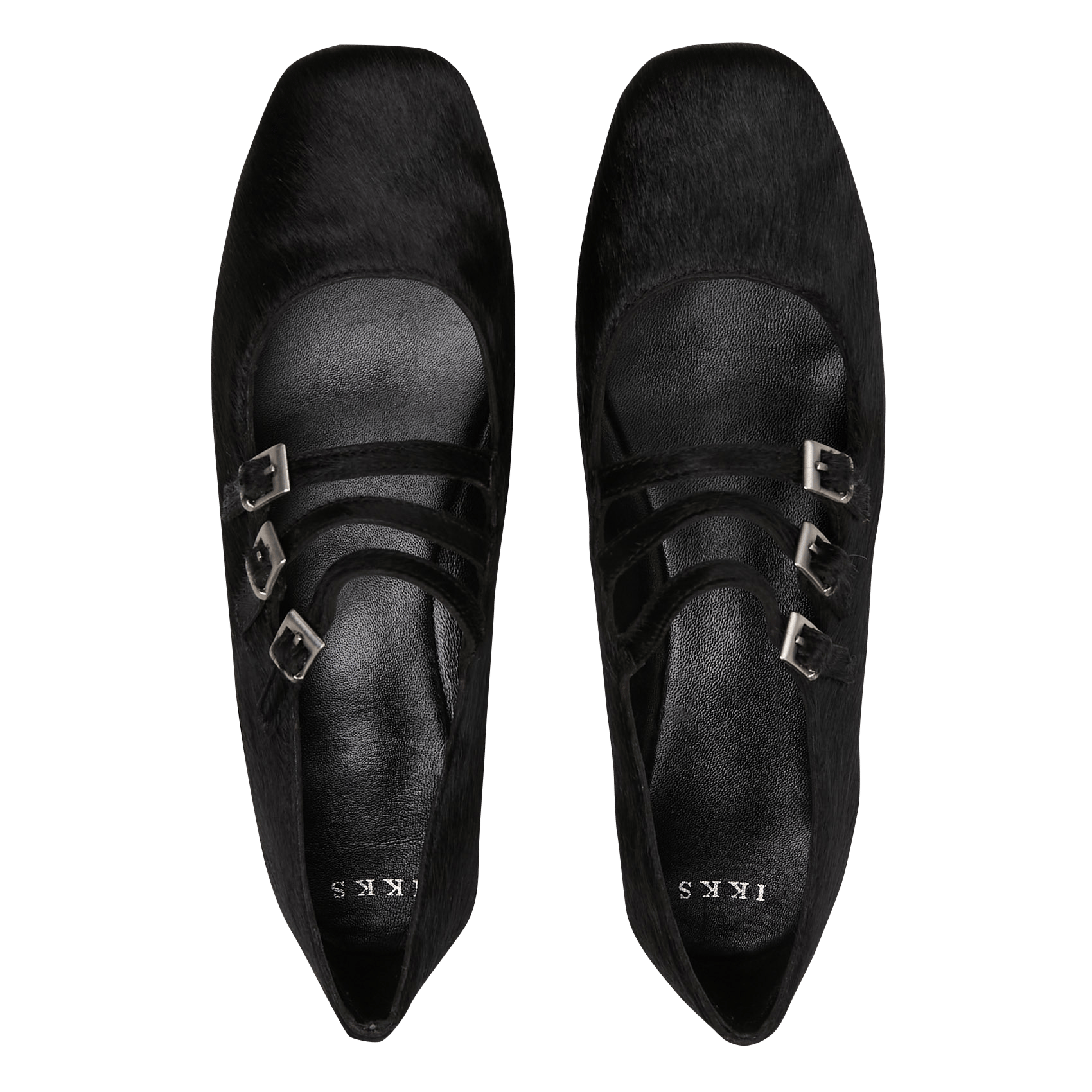 Ballerines en fausse fourrure IKKS Noir