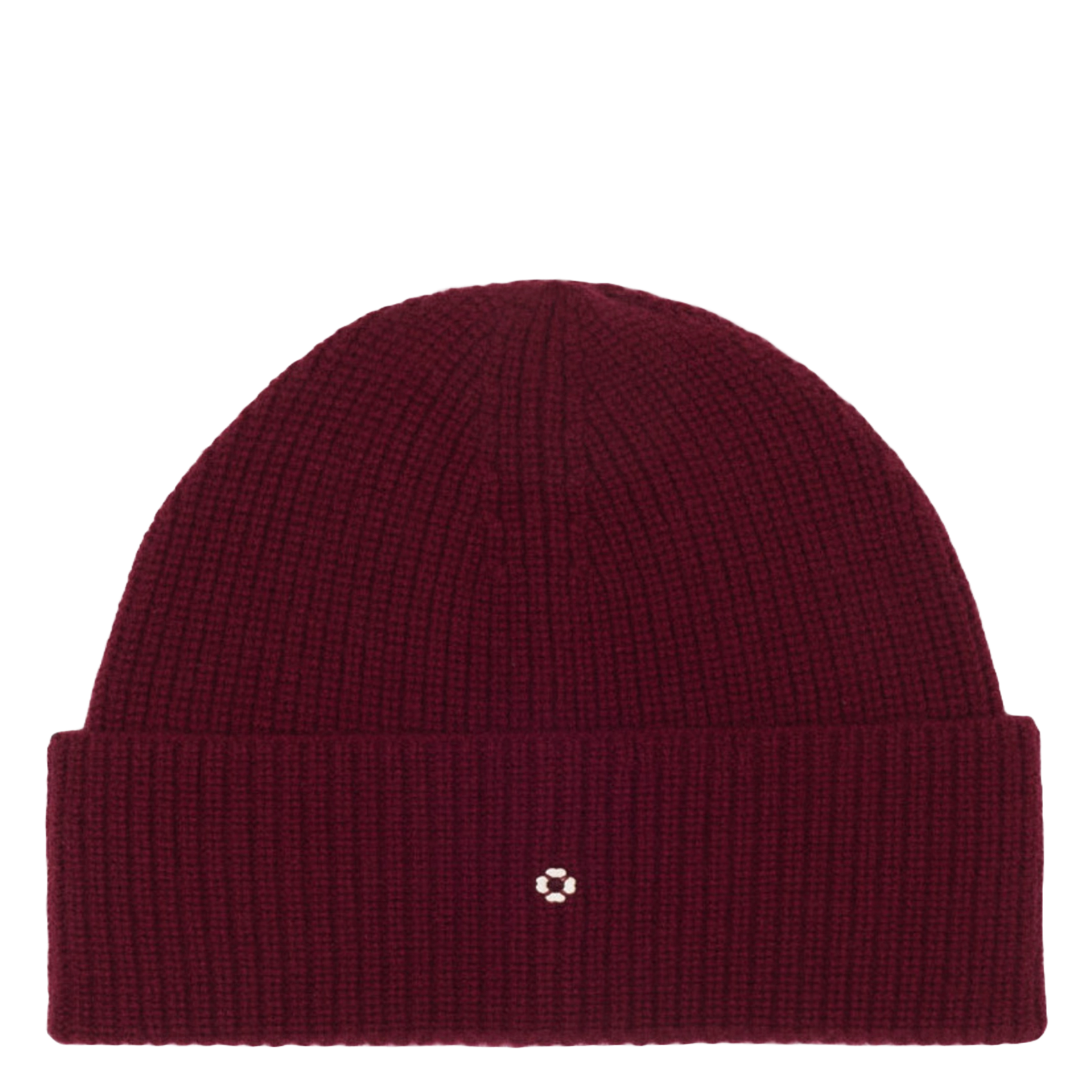 MAJE Bonnet en laine et cachemire Rouge