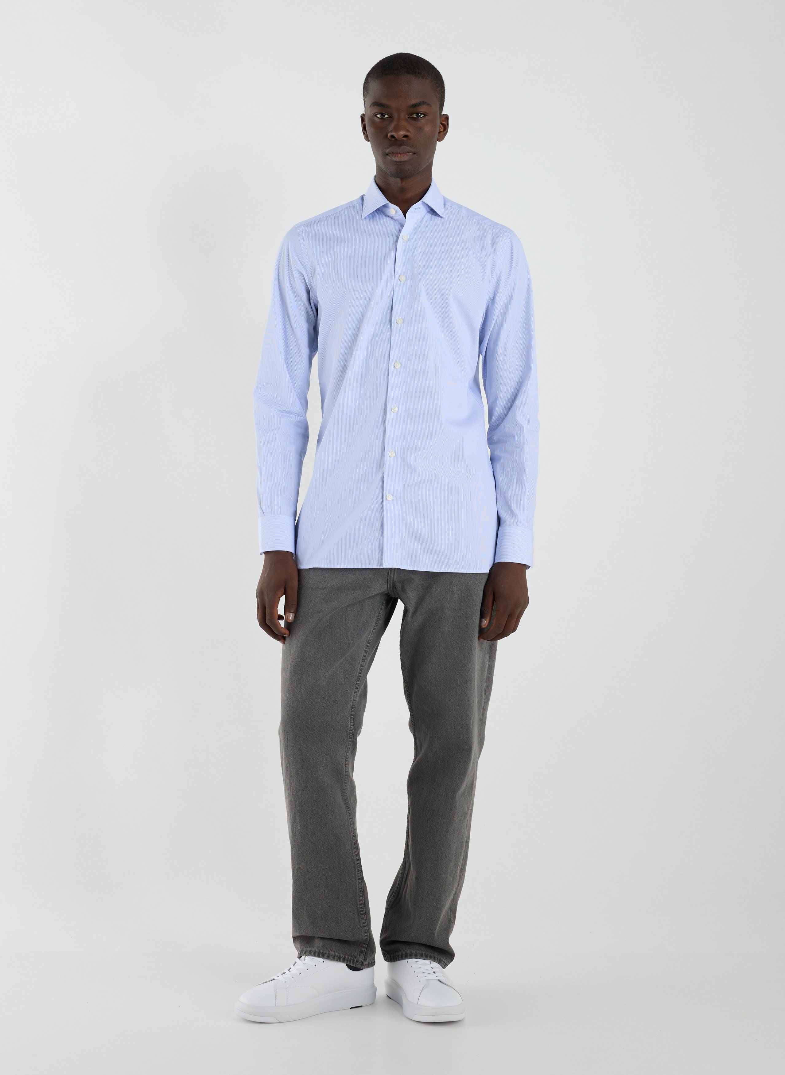 Linen shirt HACKETT Blue