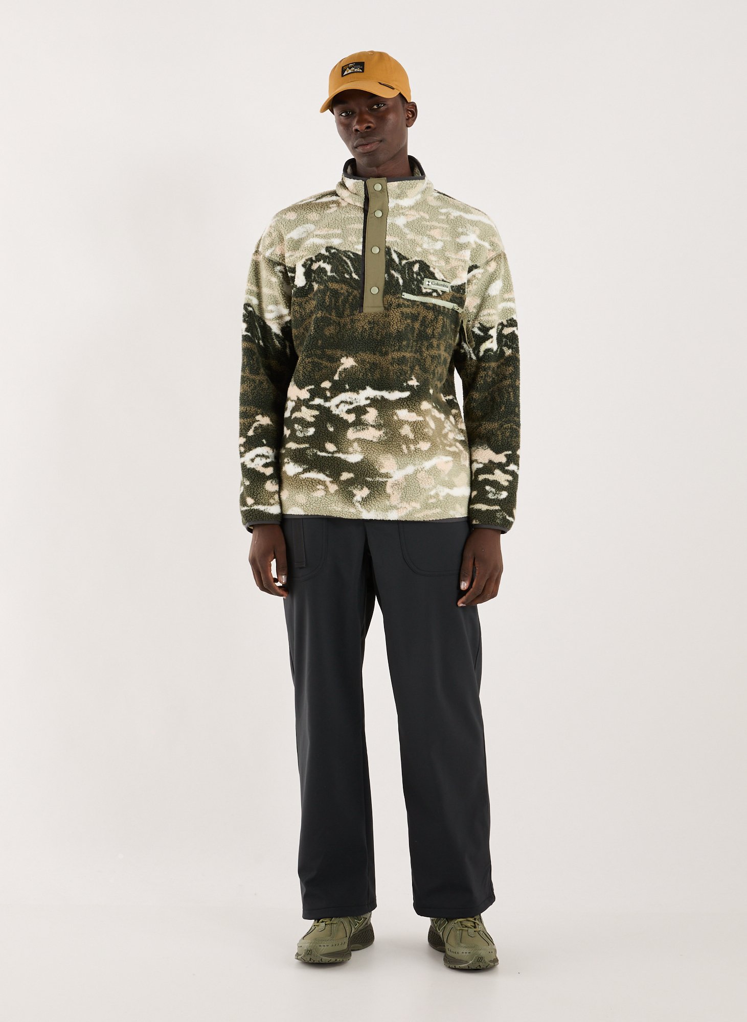 Wide-leg trousers in solid color COLUMBIA Black