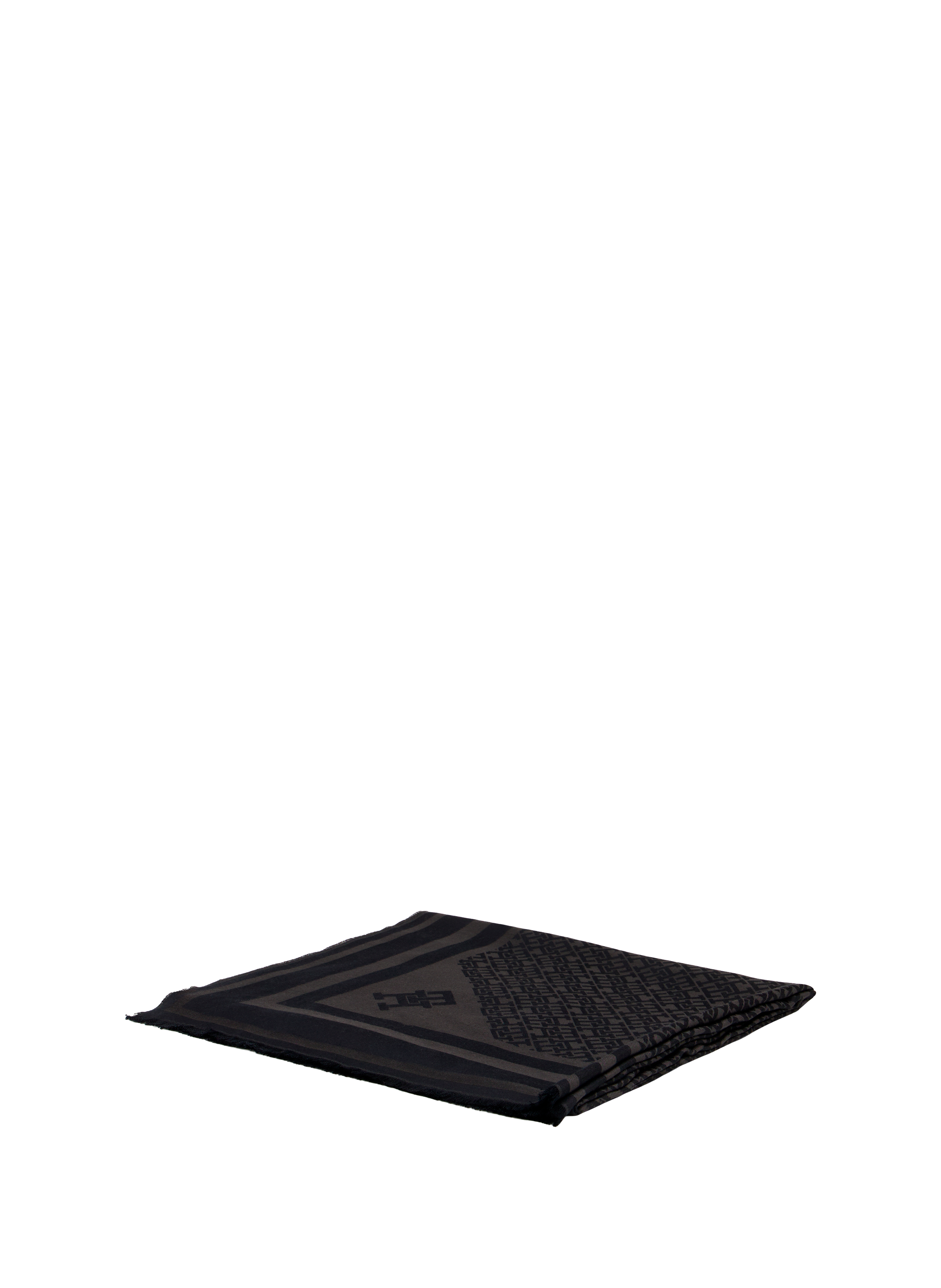 Foulard finition frangée TOMMY HILFIGER Noir