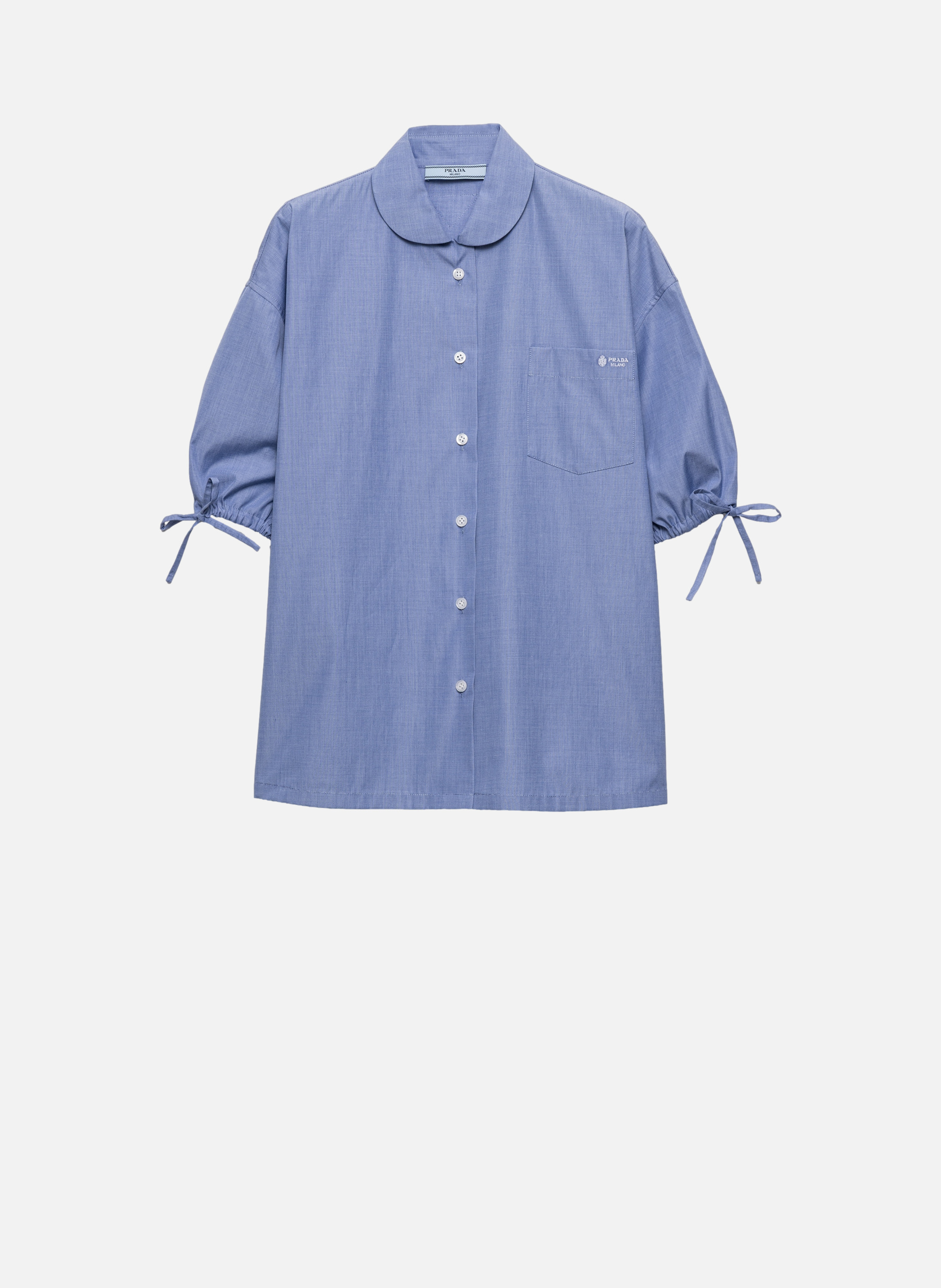 Chemise en fil-à-fil PRADA Bleu