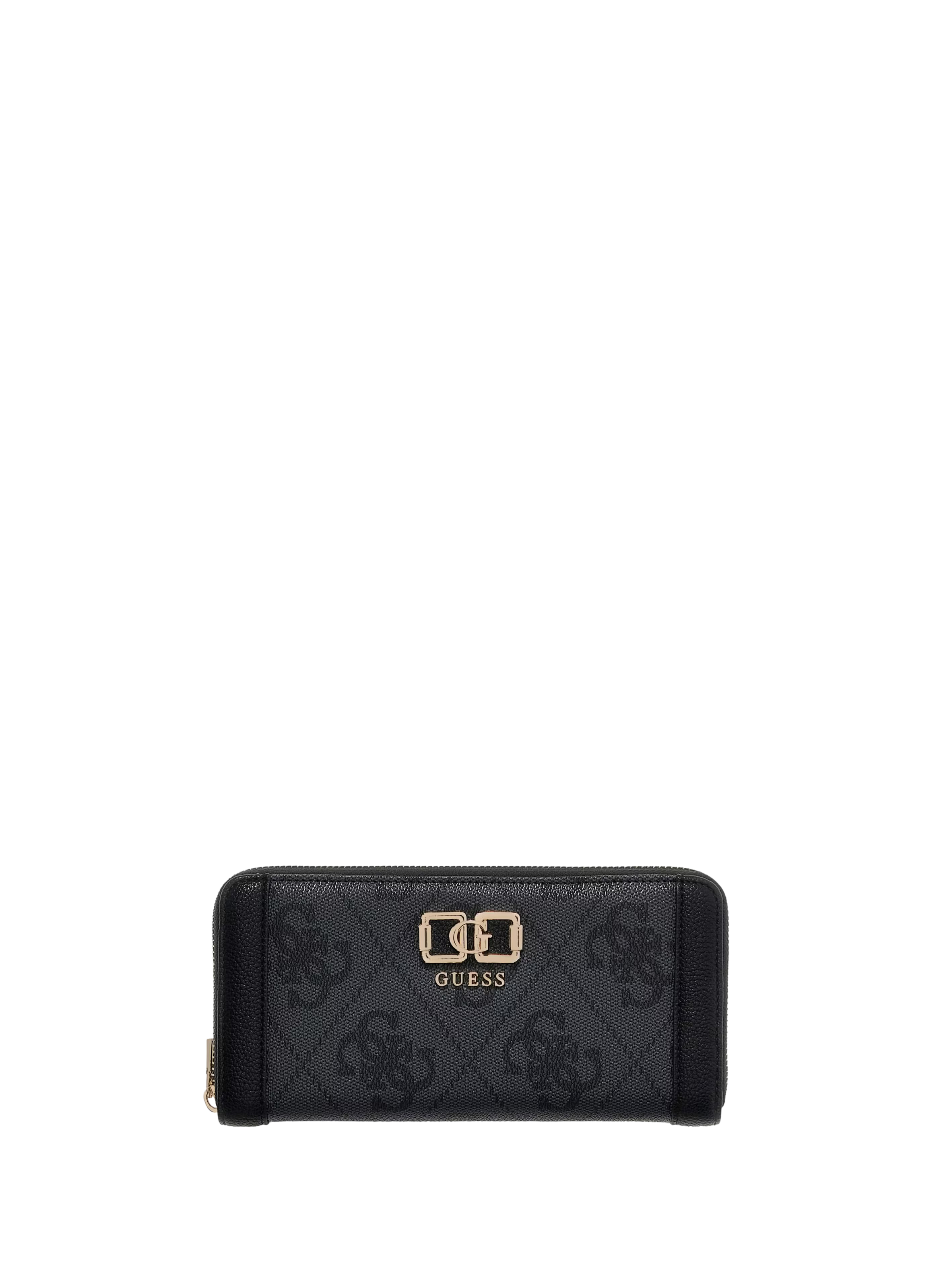 Portefeuille monogrammé effet cuir GUESS Gris