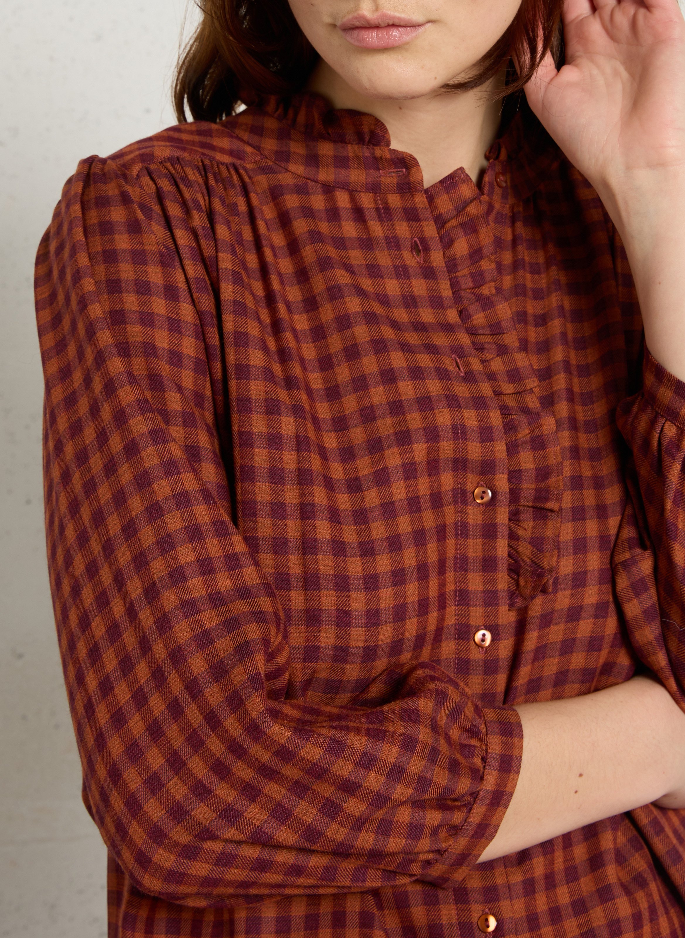 Chemise col rond à carreaux silas MAISON 123 Multicolore