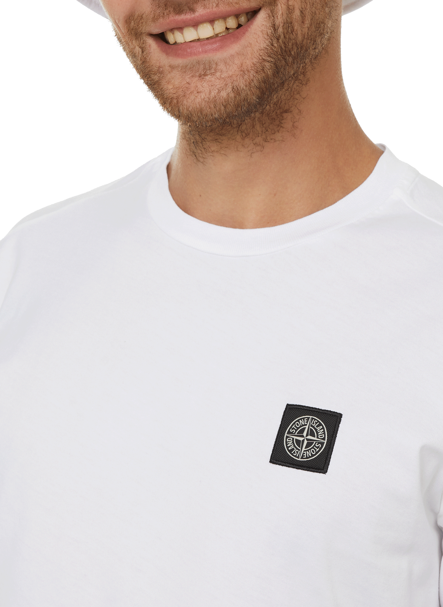 T-shirt en coton STONE ISLAND Blanc