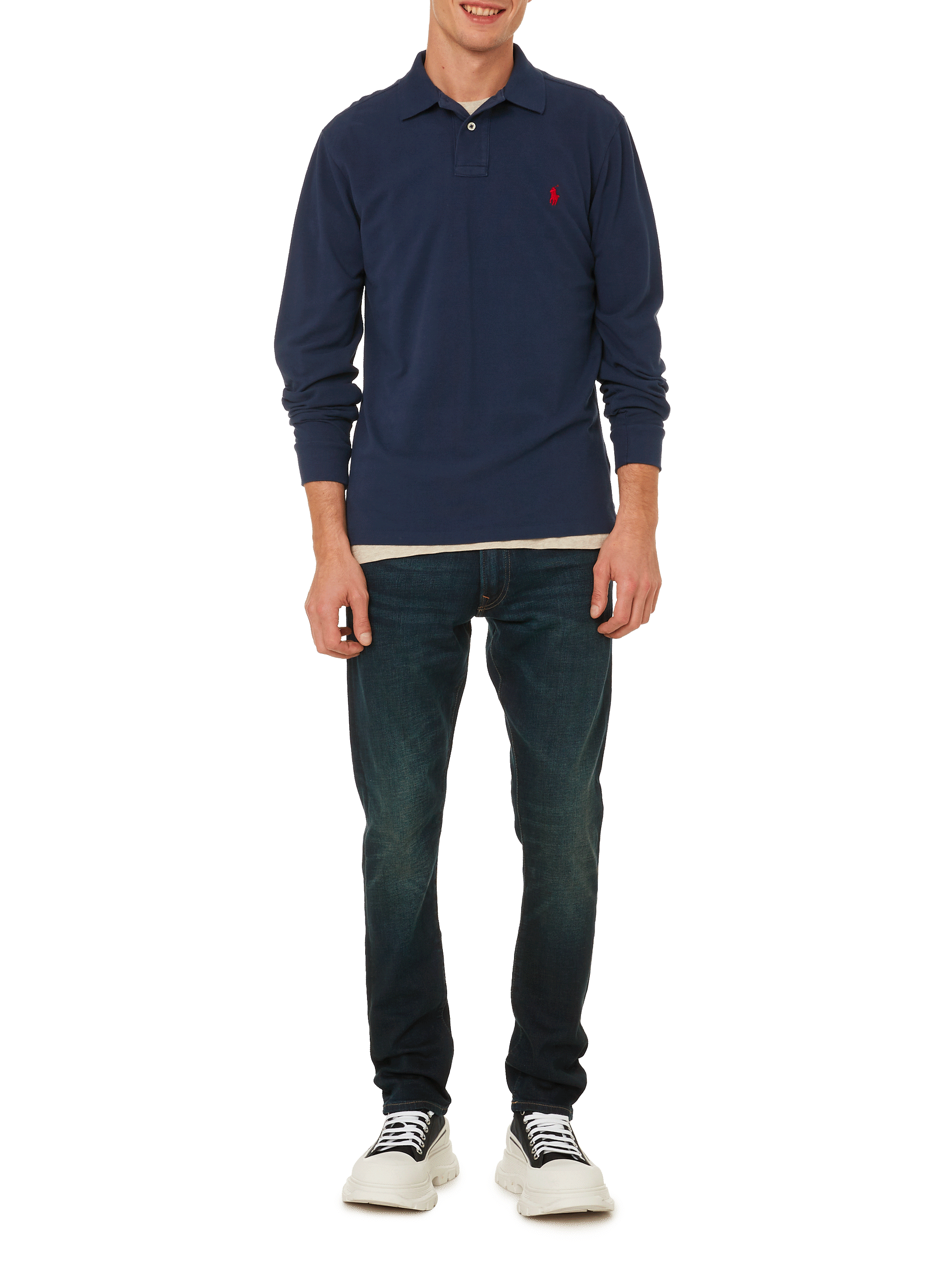 Long-sleeved polo shirt POLO RALPH LAUREN Blue