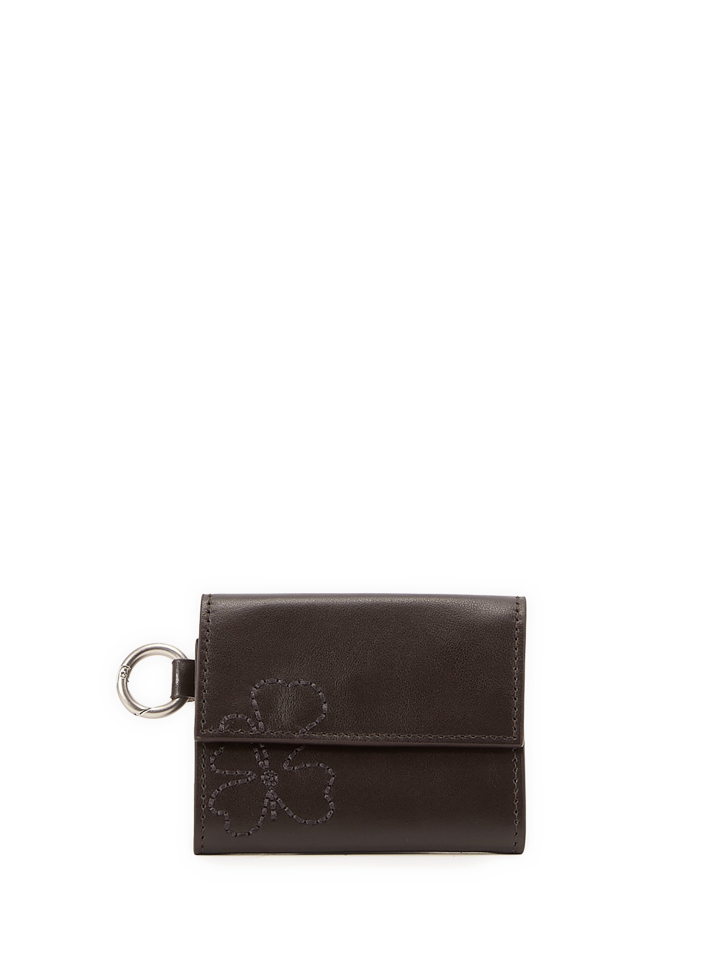 Porte-monnaie Foldo en cuir NN.07 Marron