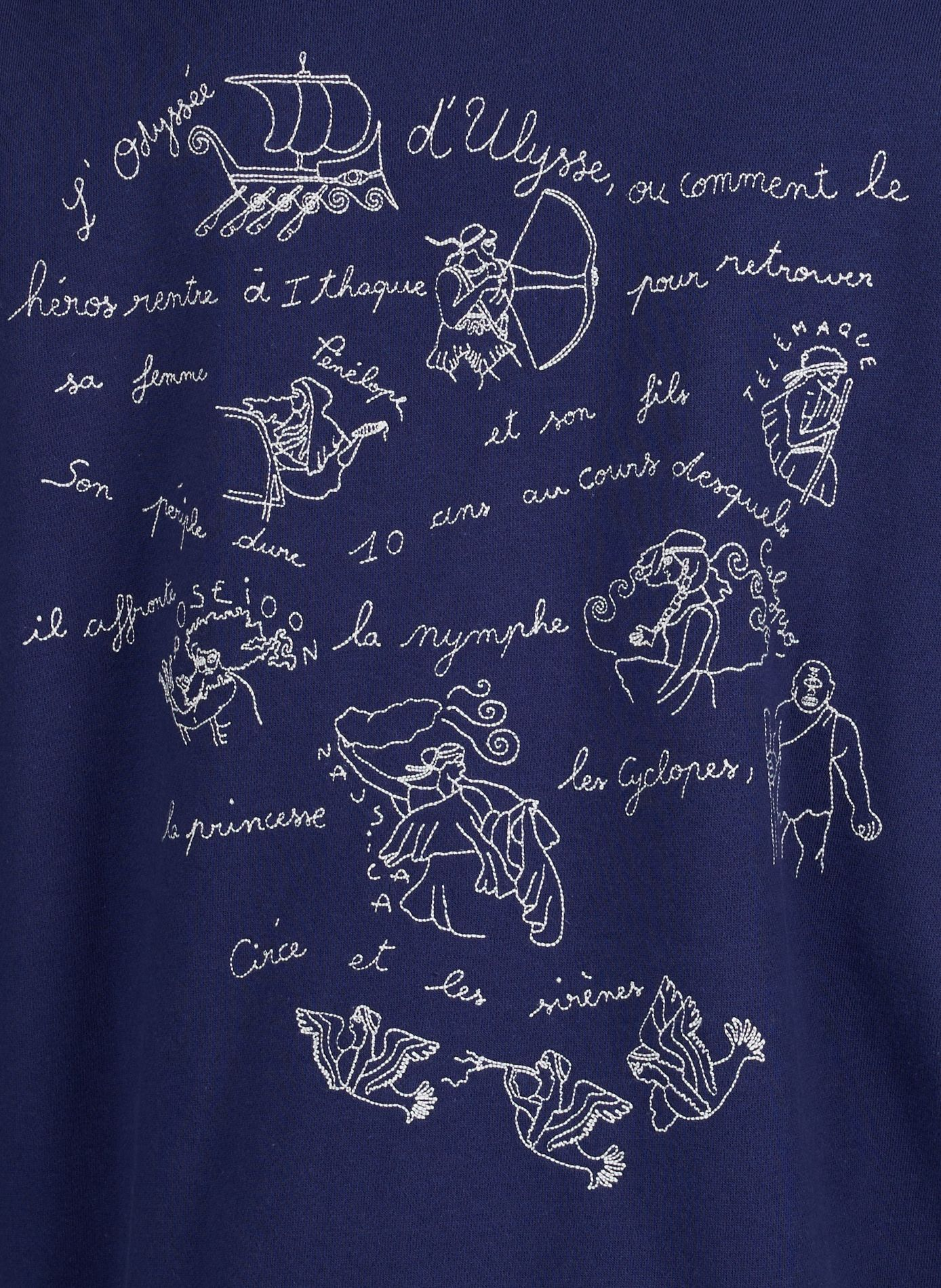 Sweatshirt Ledru Ulysse en coton organique MAISON LABICHE Bleu