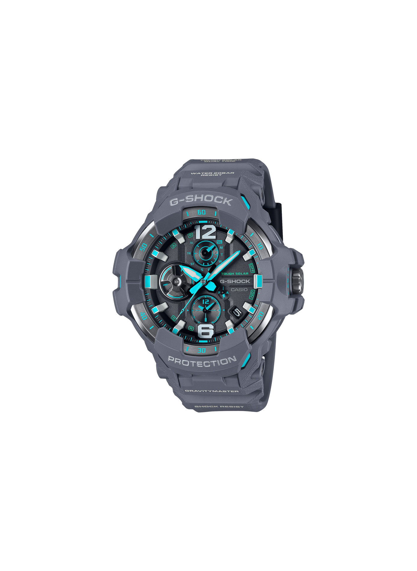 Montre quartz chrono en résine CASIO Gris