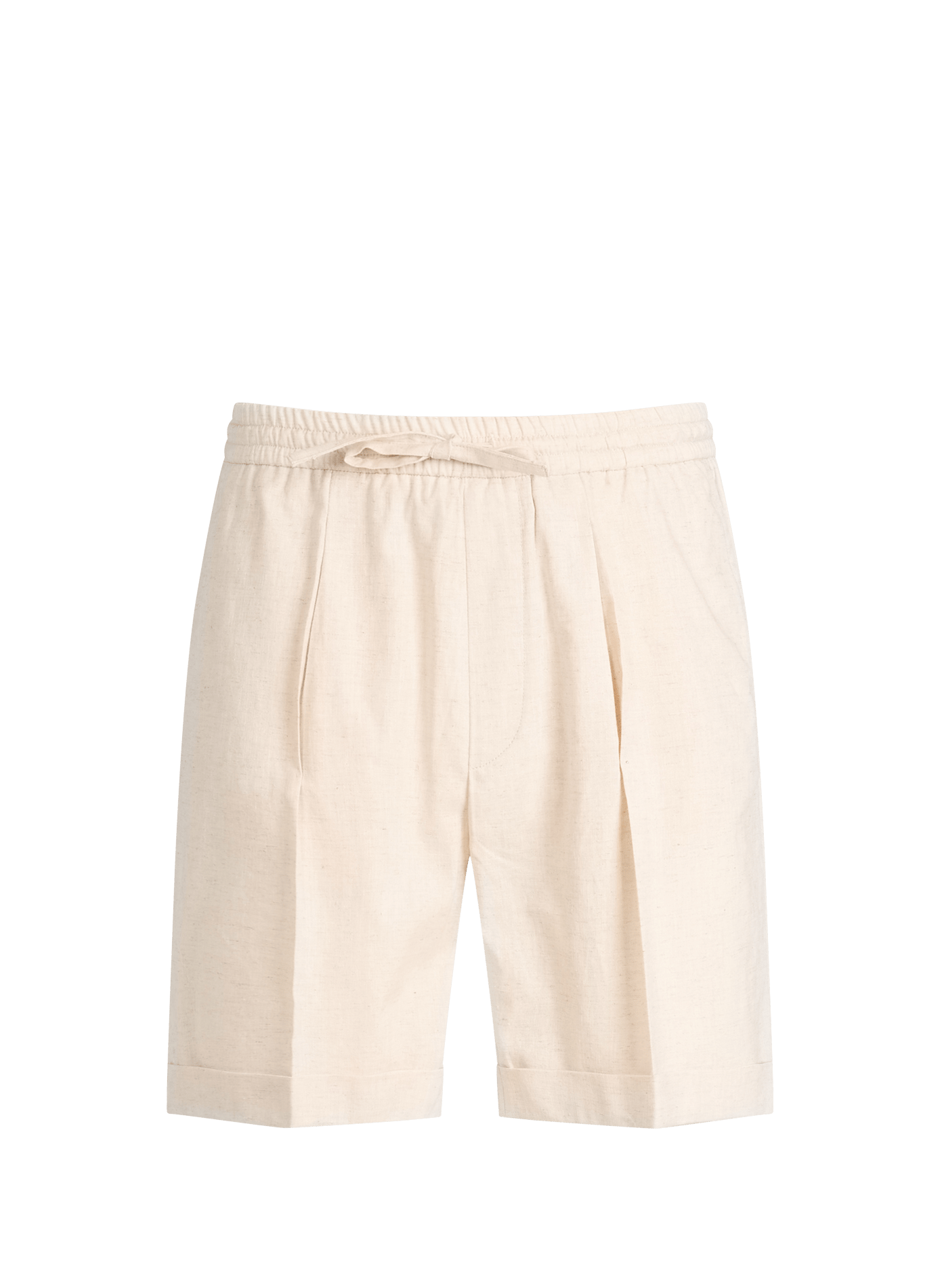 Short droit en lin AURELIEN Beige