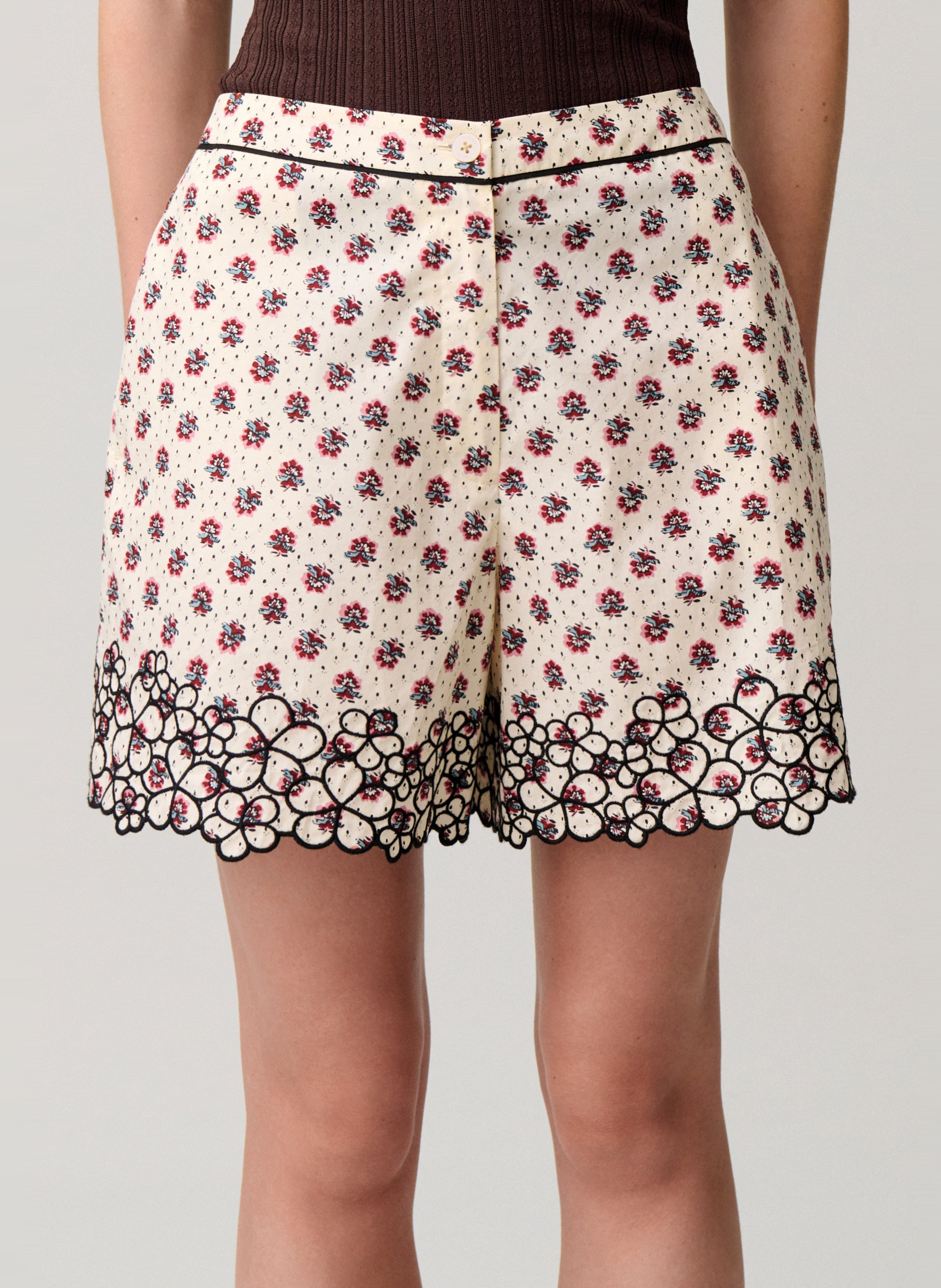 Short fluide taille haute imprimé CLAUDIE PIERLOT Multicolore