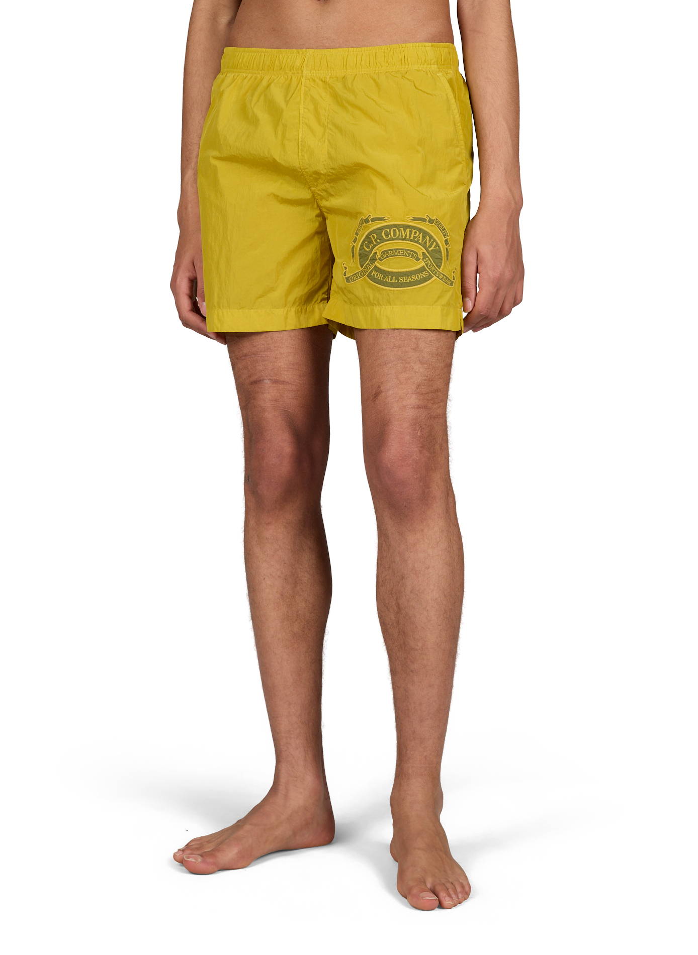 Geborduurde zwemshorts CP COMPANY Groen